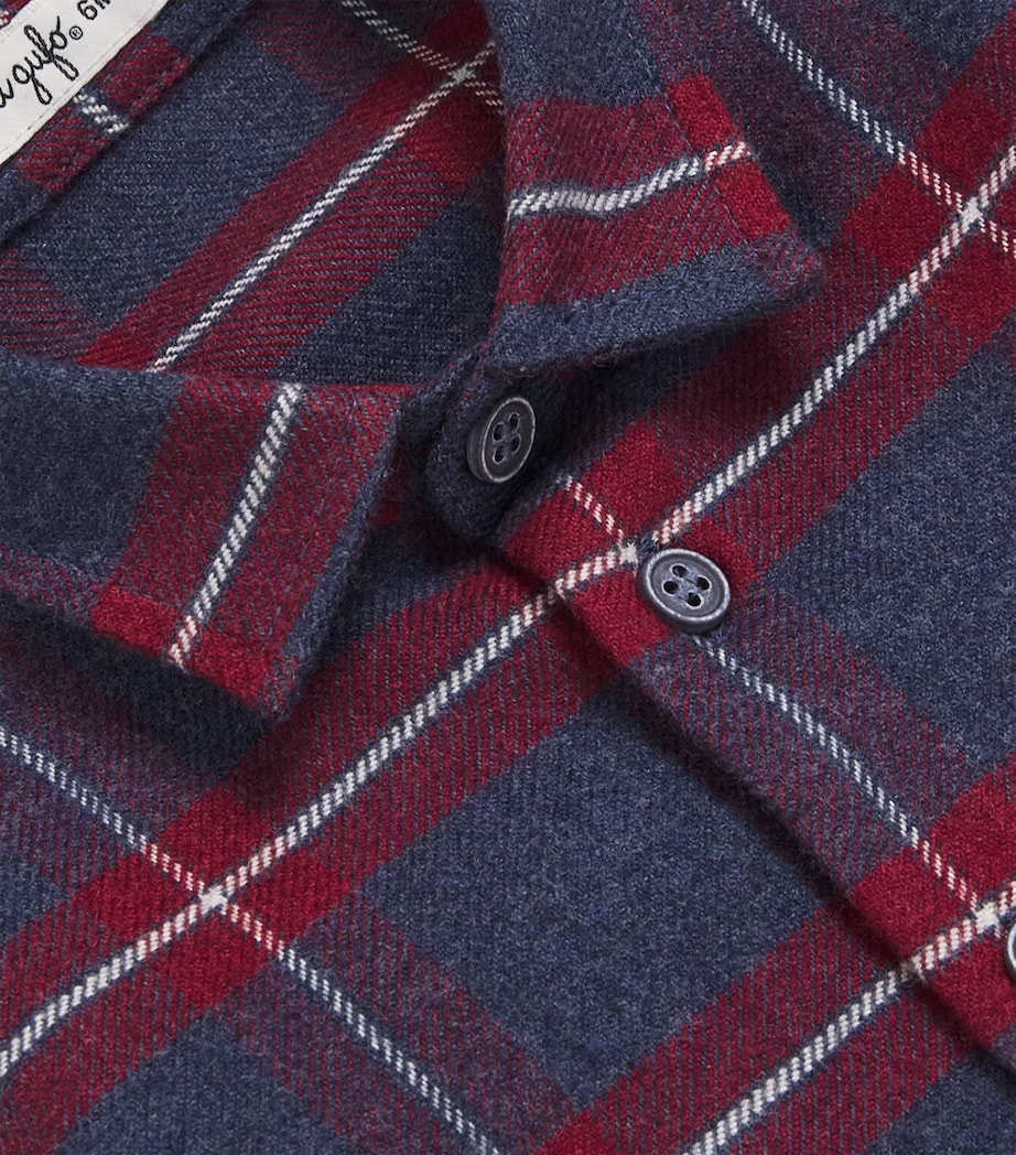 Check Shirt (6-36 Months) 392DARK RED Image 3