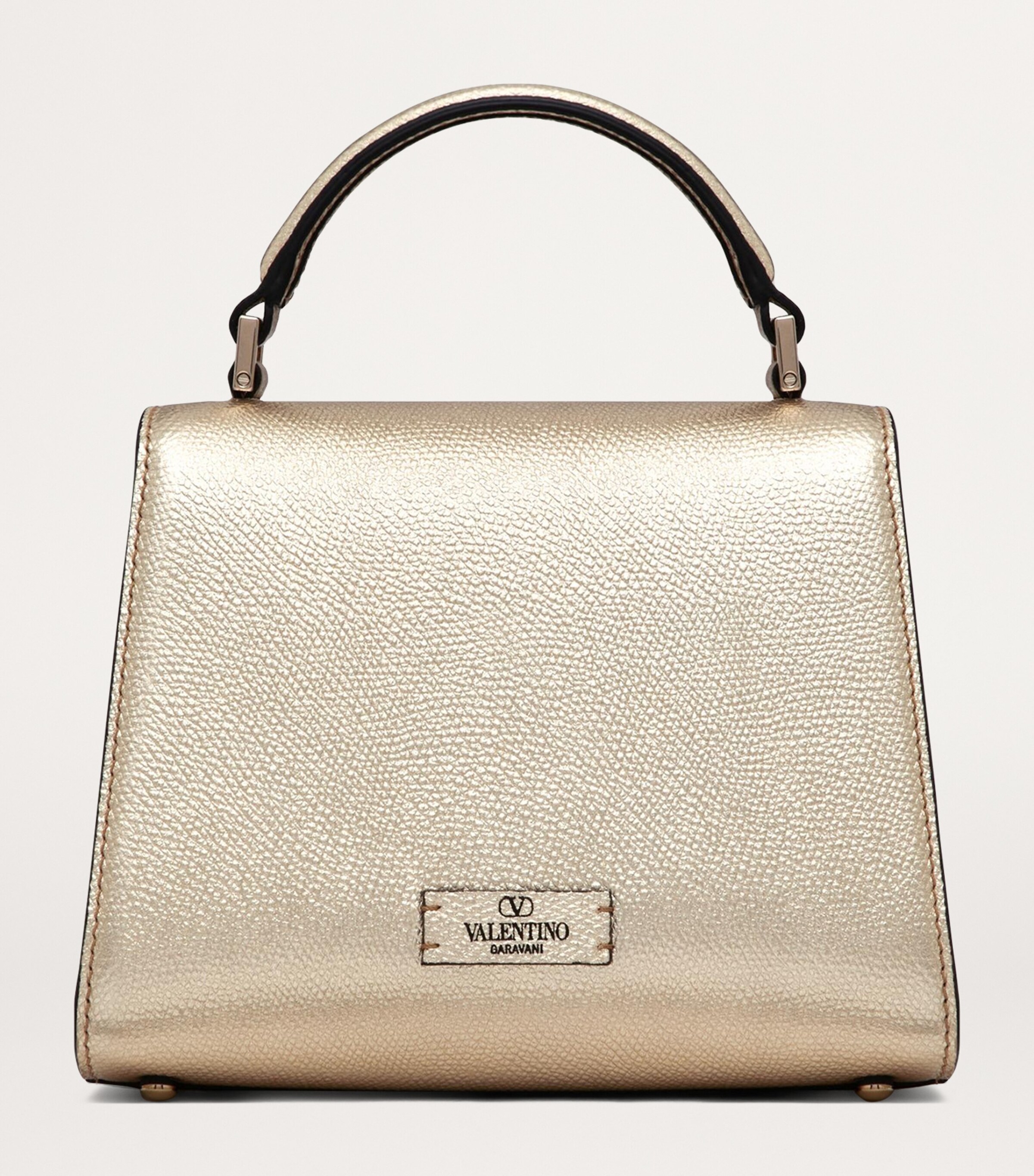 Valentino Garavani Mini Metallic Calfskin VSLING Top-Handle Bag Image 6