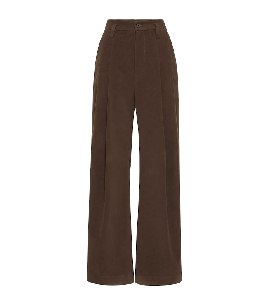 Cotton Moleskin Barrel Trousers C4228 Image 1