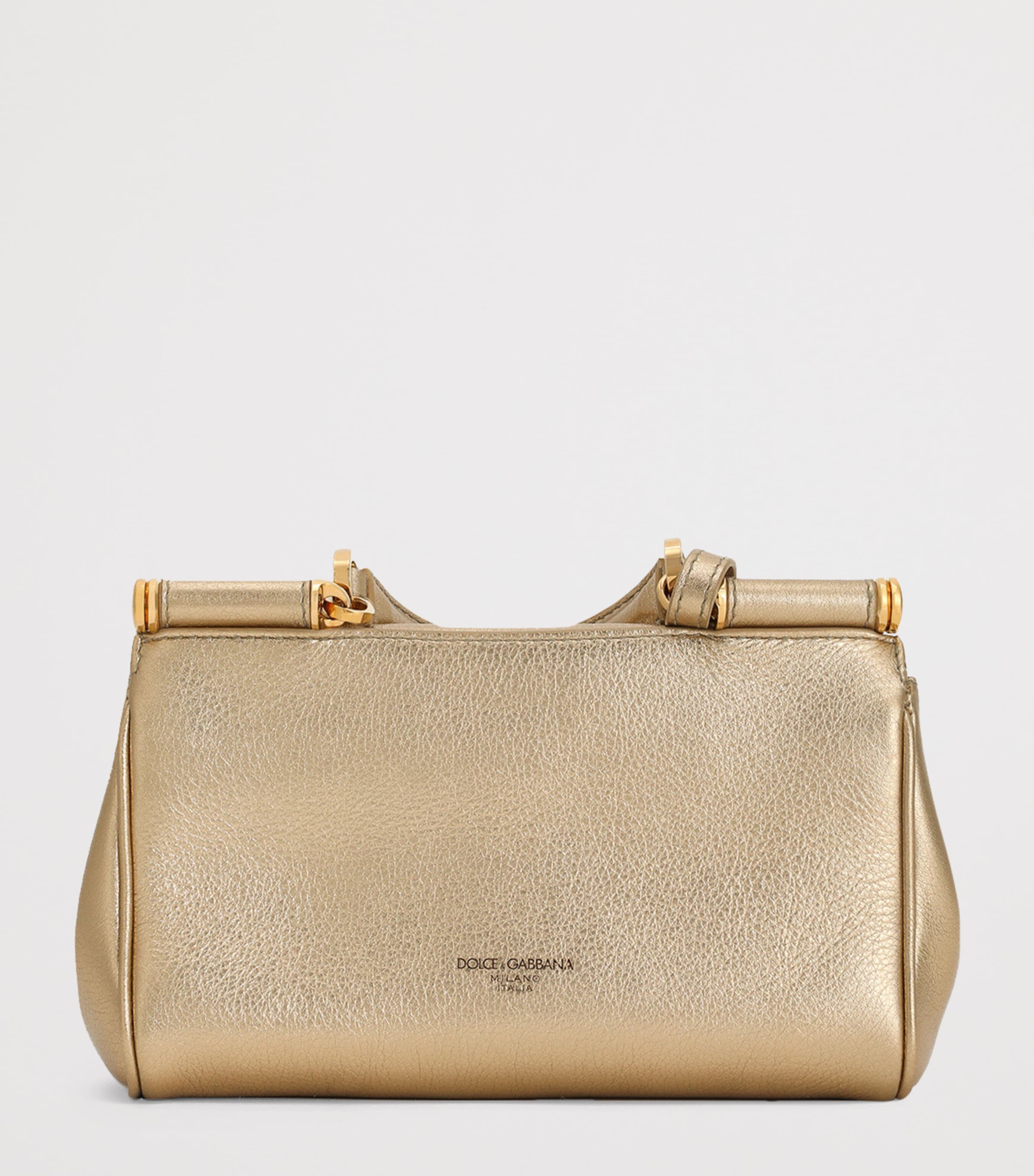 Laminated Calfskin My Sicily Cross-Body Bag 8H945-GOLD Image 4