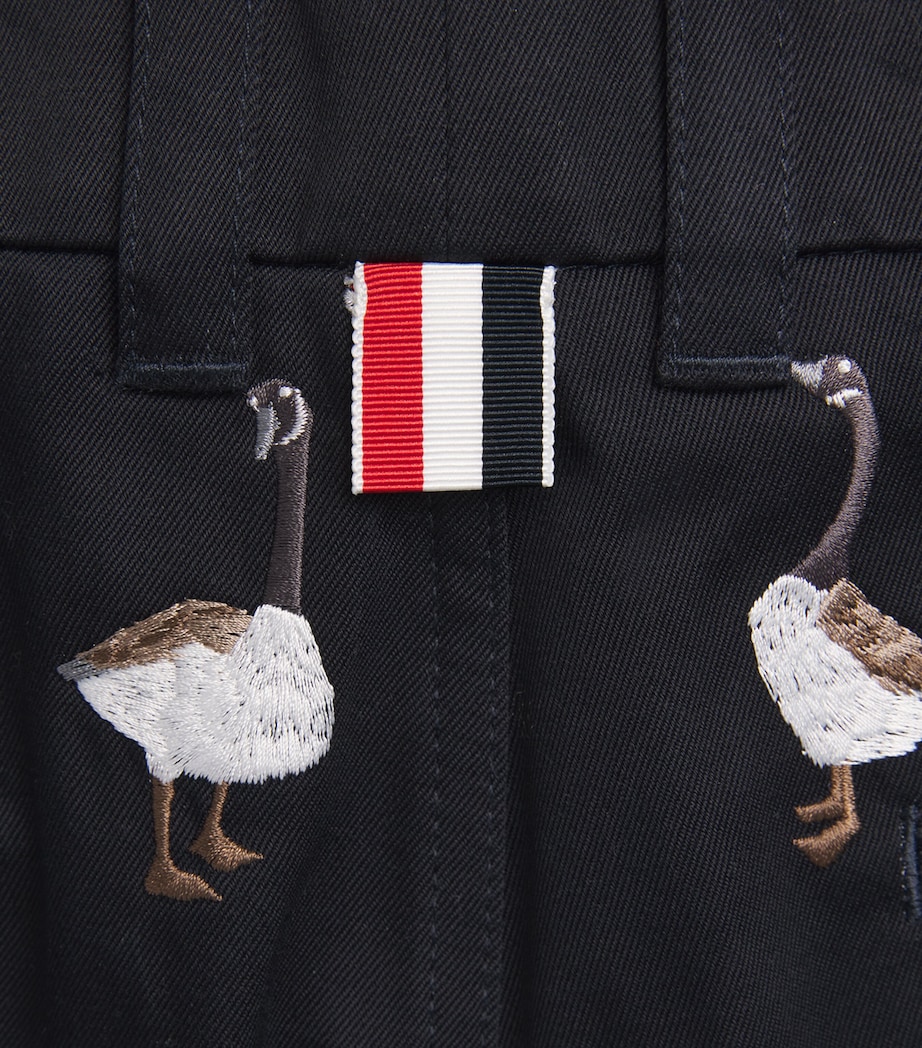 Cotton Utility Chino Shorts NAVY Image 5