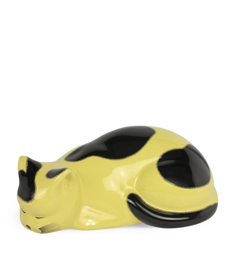 Ceramic Macchiato Cat Ornament MULTI Image 1