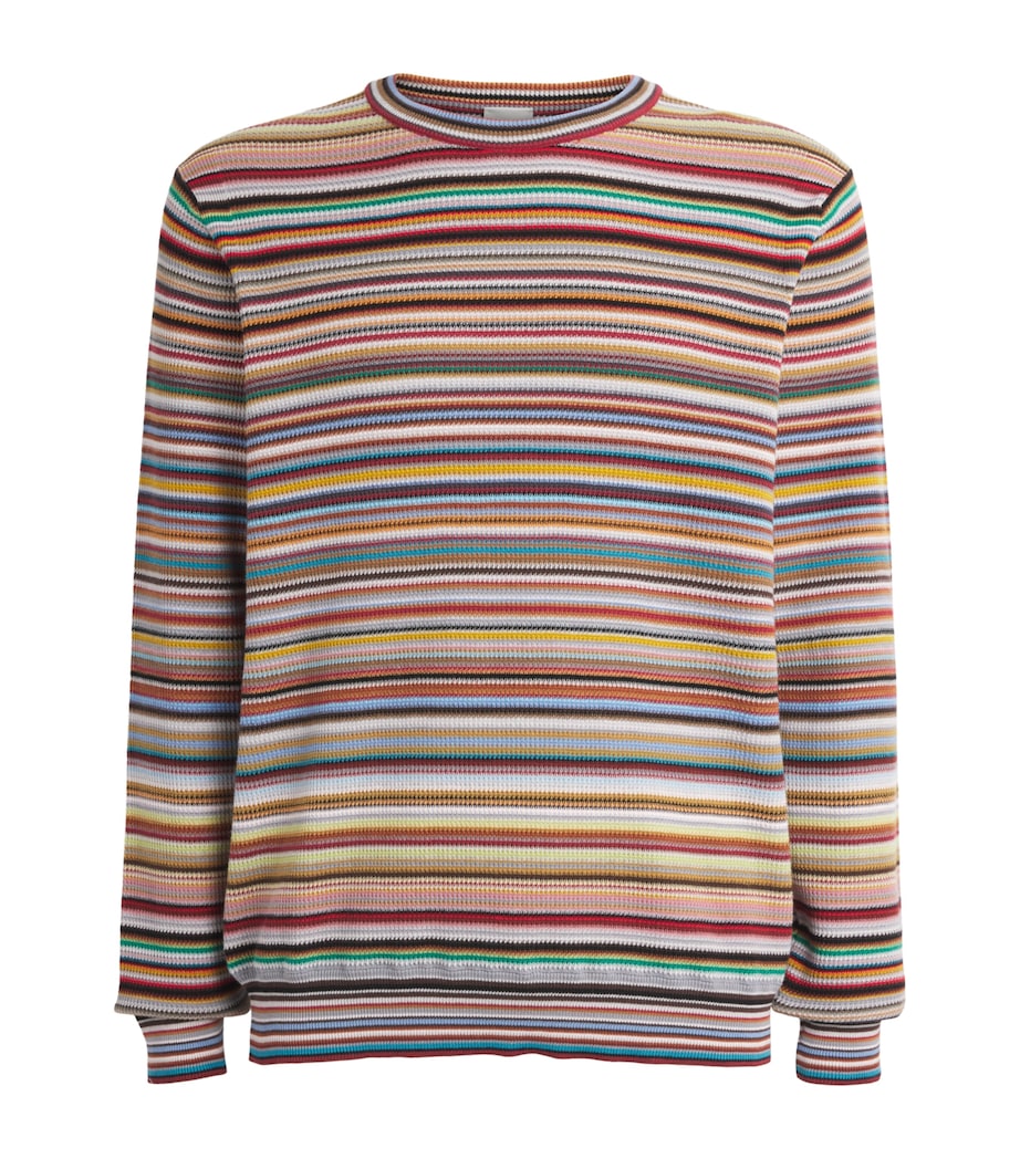 Paul Smith Mens Cotton Signature Stripe Sweater Coloured Image 1