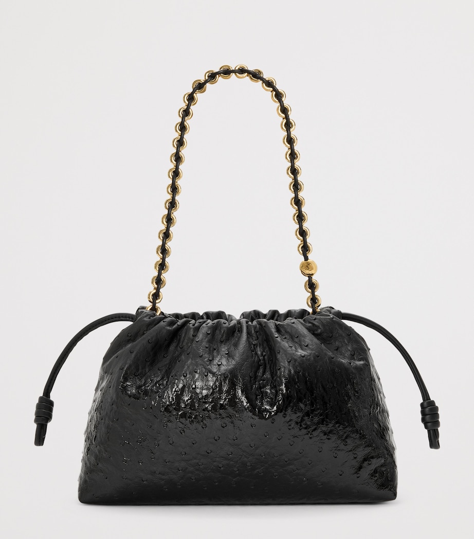 LOEWE Medium Leather Flamenco Purse Black Image 6