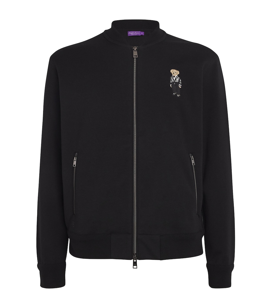 Polo Bear Zip-Up Sweater BLACK Image 1