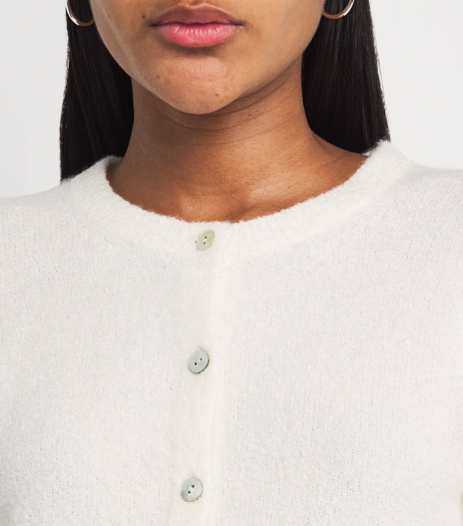 Soft Bouclé Cardigan 101OWH-OFF WHITE Image 6