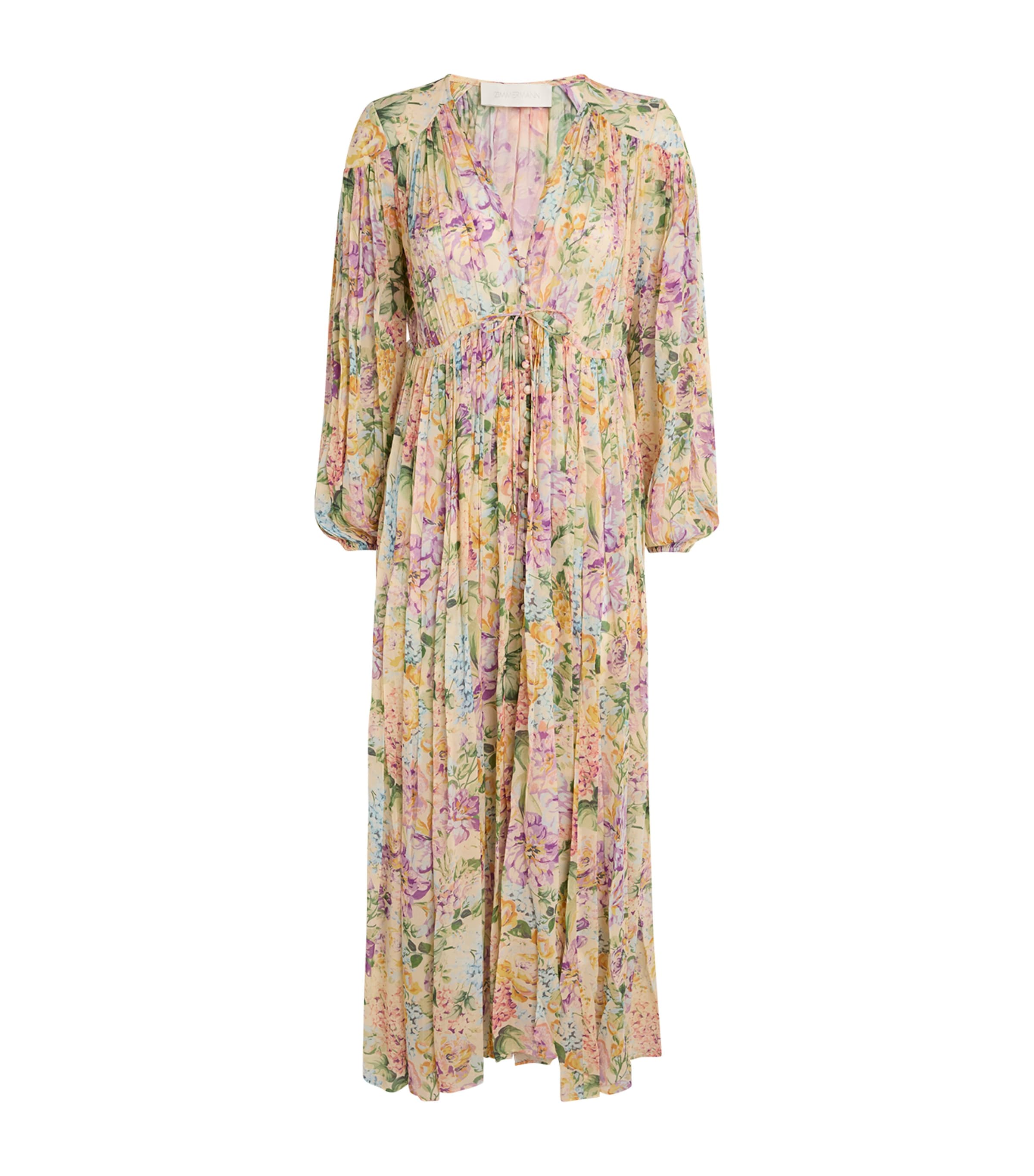 Shop Zimmermann Silk Floral Halliday Dress