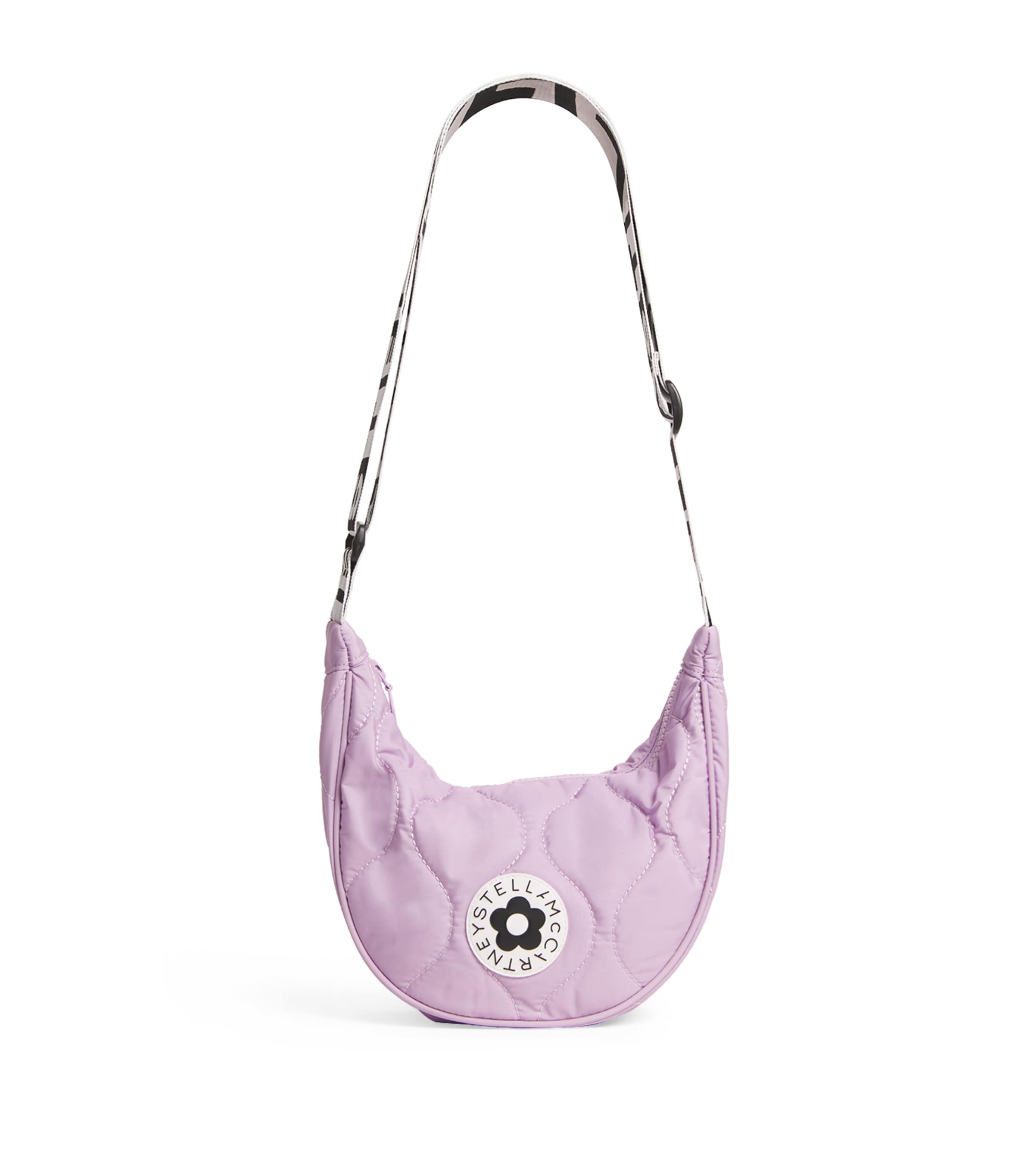 Stella Mccartney Kids' Crescent Cross-body Bag In Purple