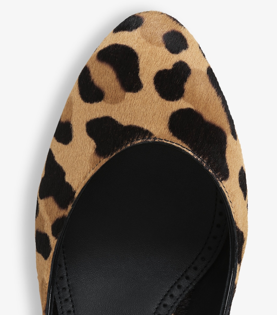 Leopard Print Decollete Pumps 90 BRUN SEPIA Image 4