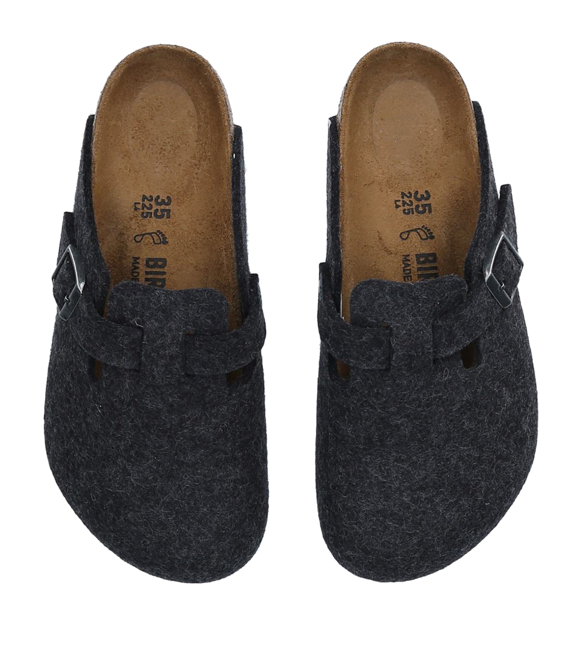 Birkenstock Wool Boston Sandals Grey Image 4