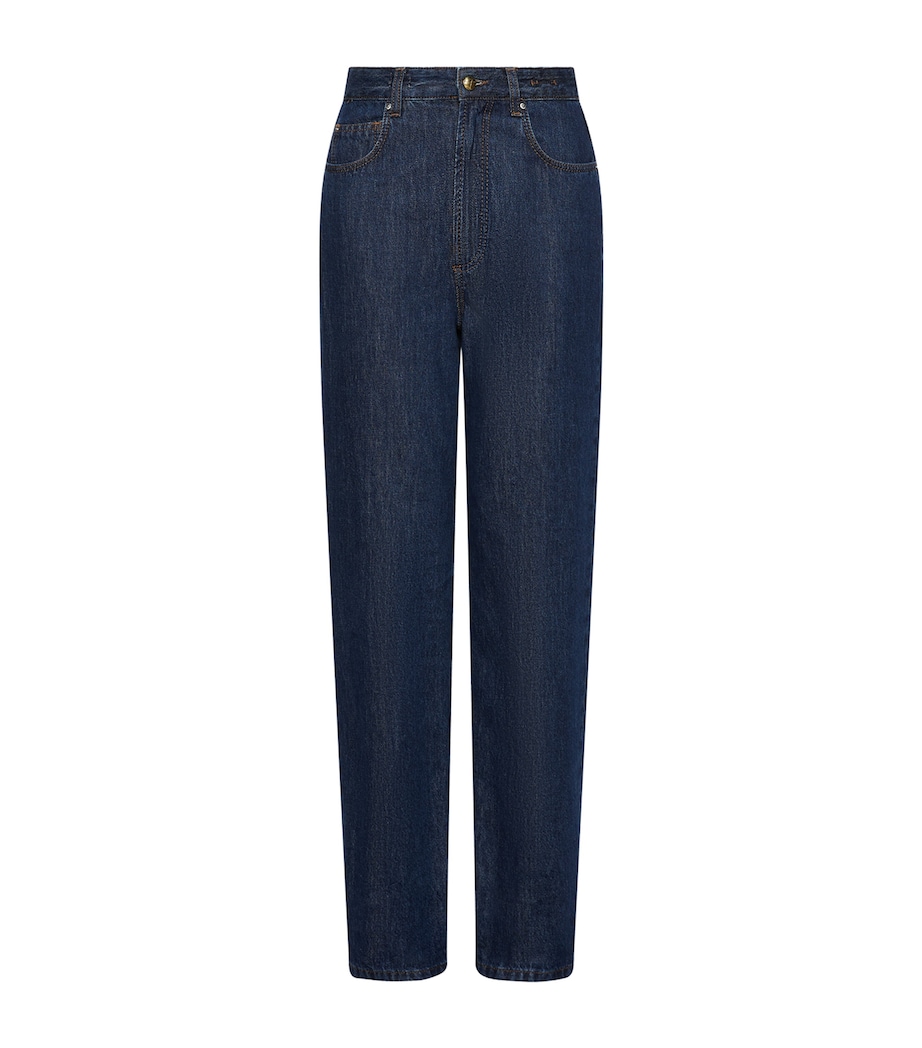 Marella Womens High-Rise StraightJeans Navy Image 1
