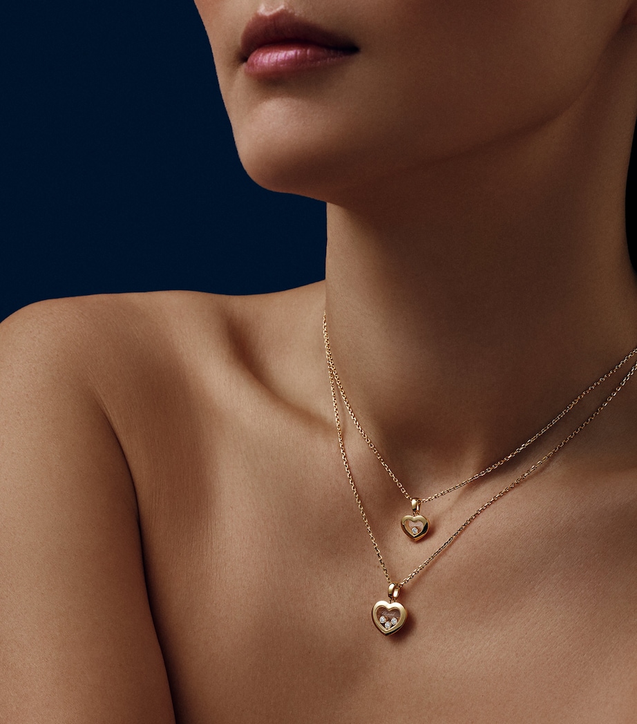 Yellow Gold and Diamond Happy Diamonds Icons Pendant Necklace 18K YELLOW GOLD Image 5