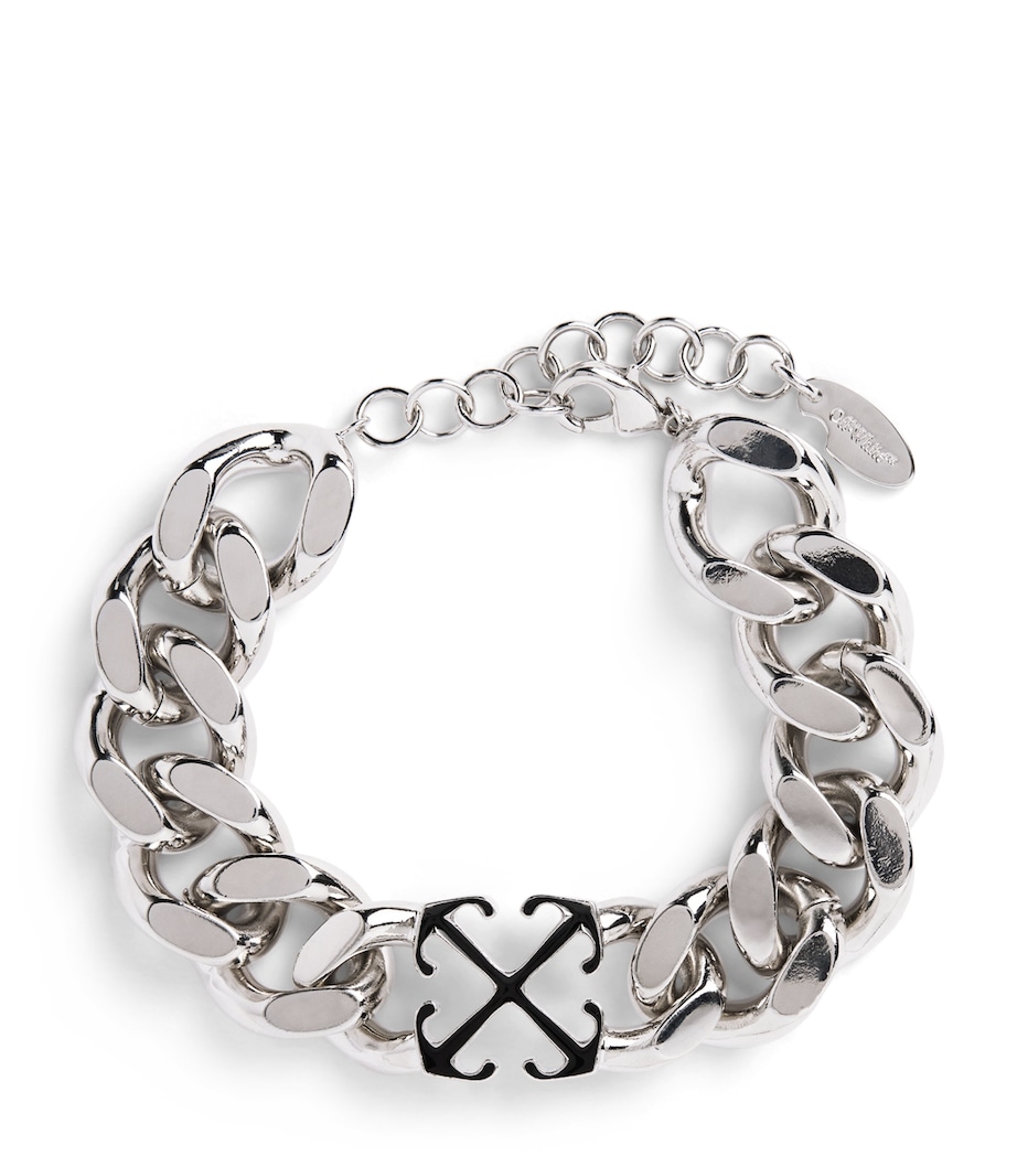 Enamel Arrow Bracelet SILVER - BLACK Image 1