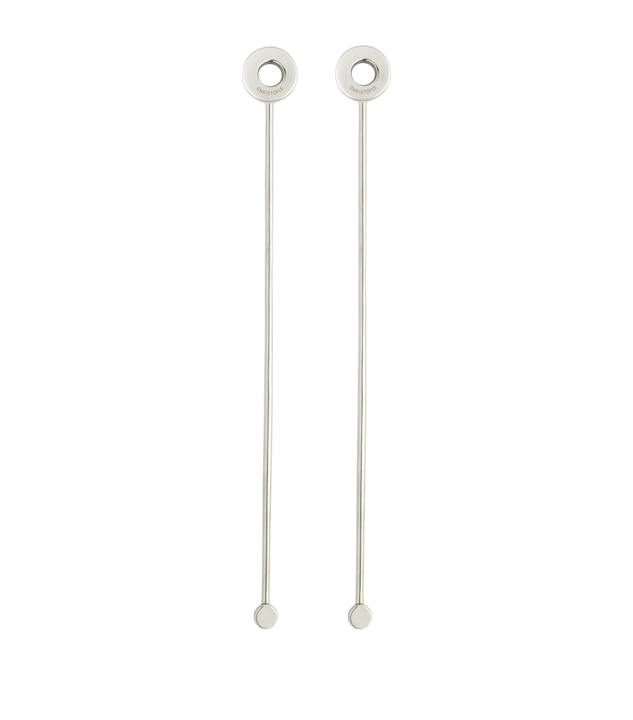 Stainless Steel OH de Christofle Cocktail Stirrers (Set of 2) SILVER Image 1