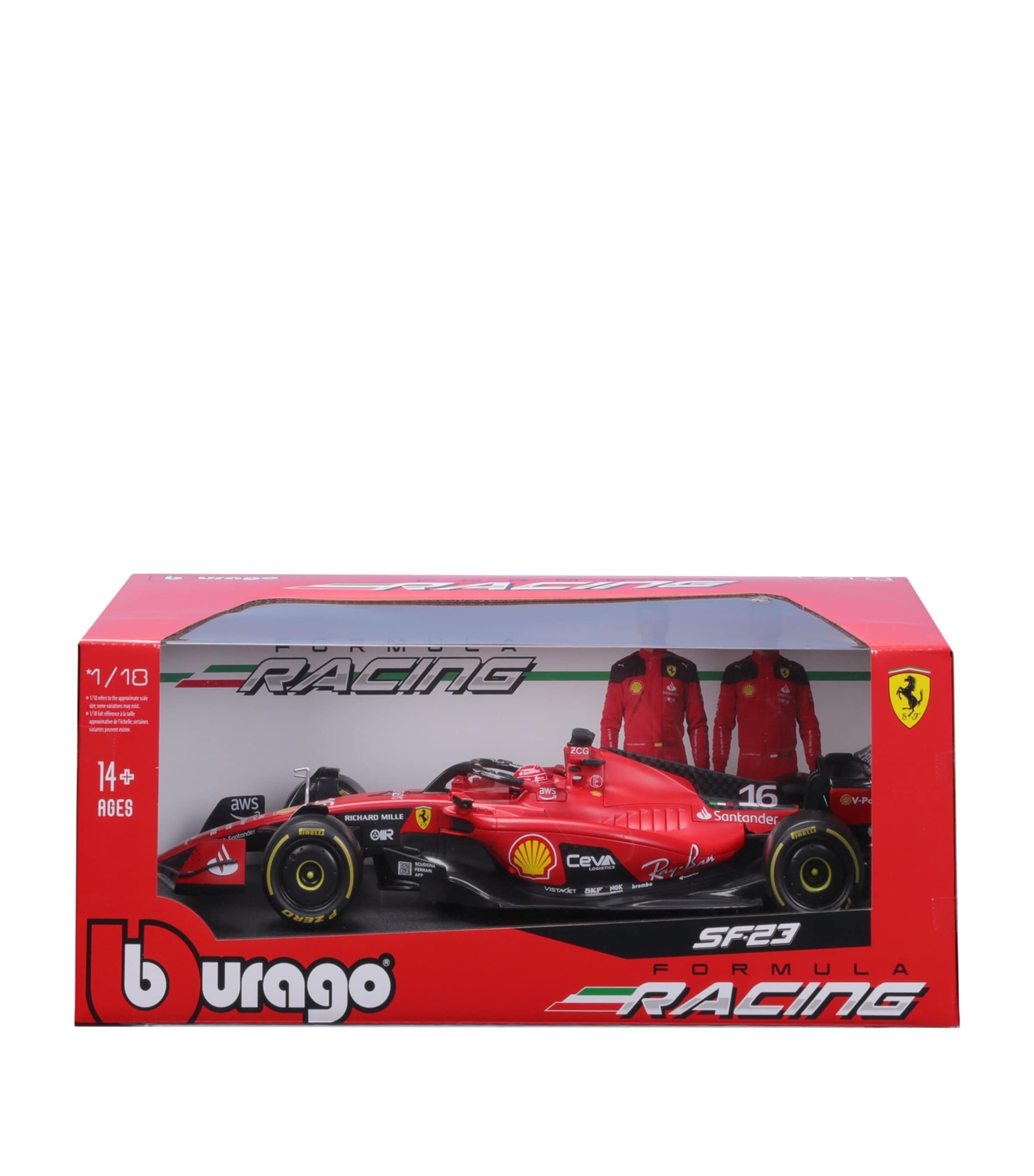 ミニカー 18/1 Burago SF-23 Charles Leclerc 1:18 2023 Charles LeClerc -- #16 Scuderia Ferrari SF-23