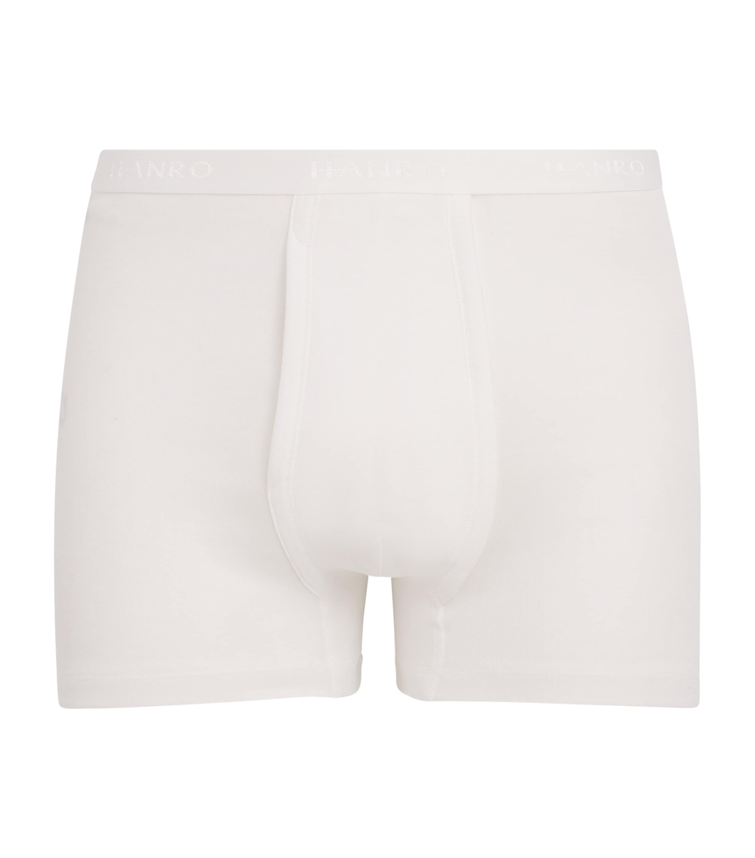 Shop Hanro Mercerised Cotton Trunks In White