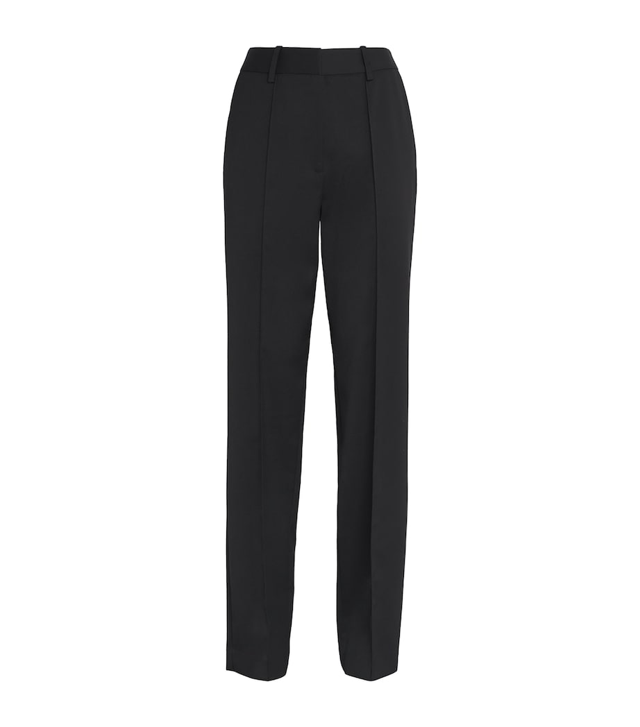 Straight Tailored Trousers BLACK Image 1