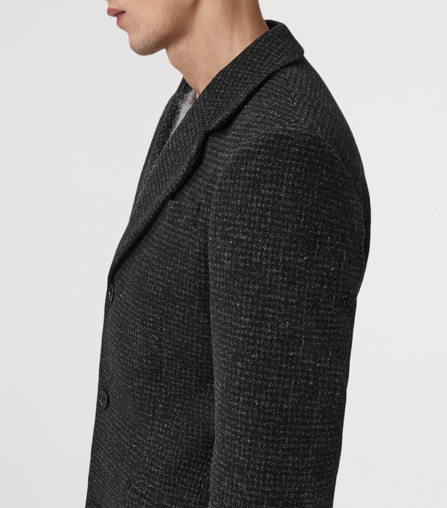 Wool-Blend Slim Caspian Coat CINDER BLACK MARL Image 7