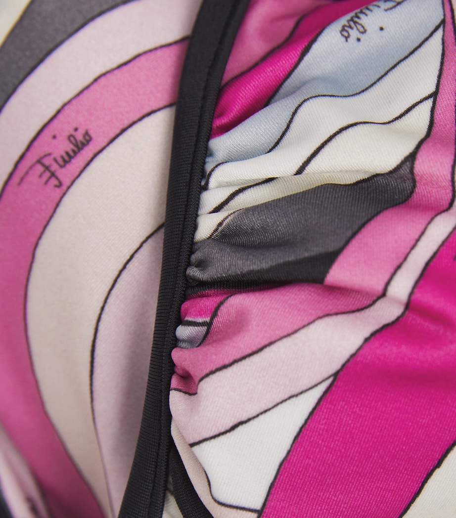 Iride Print Bikini Top 058 NERO/FUXIA Image 4