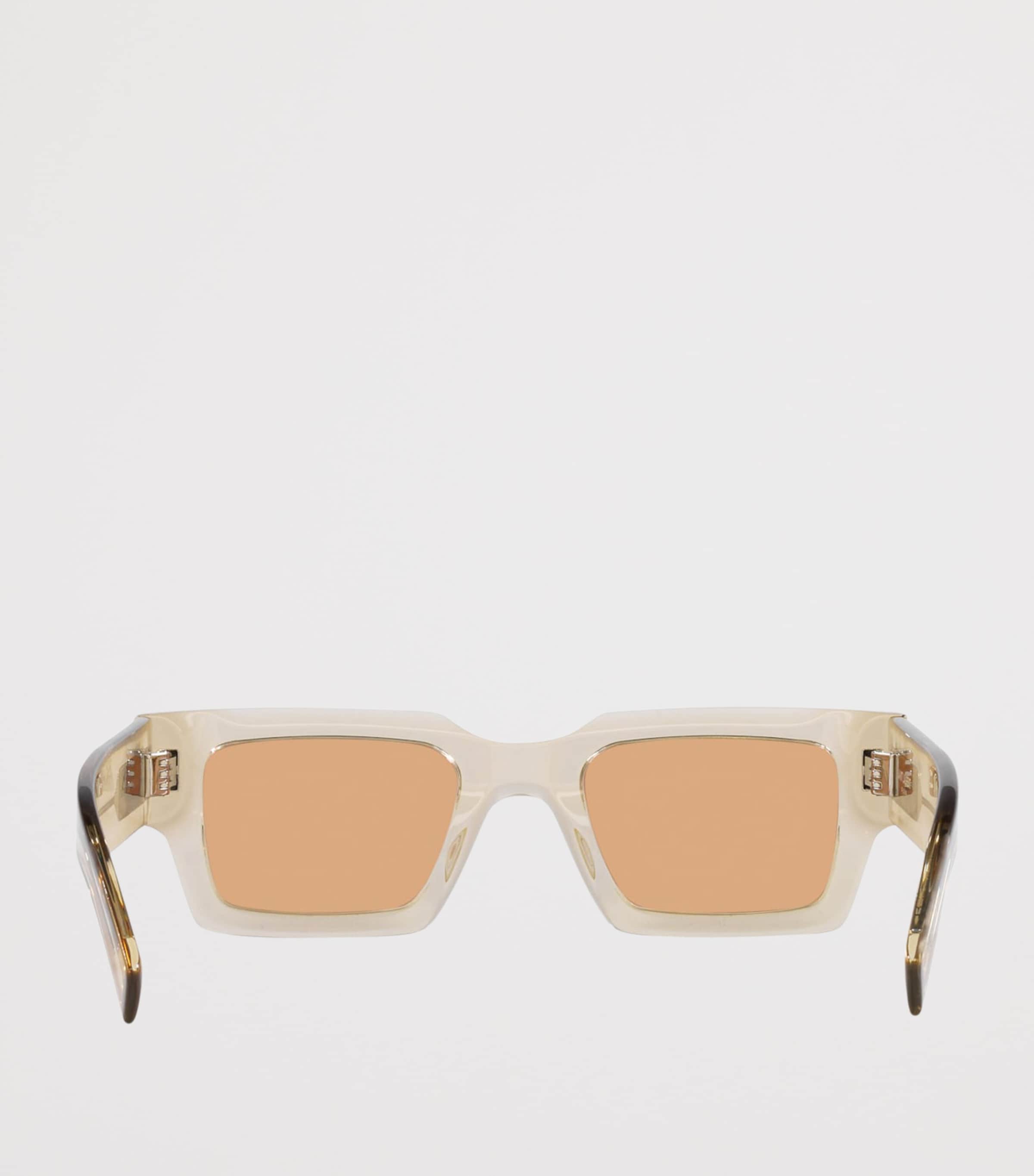 Saint Laurent SL 572 Rectangular Sunglasses Yellow Image 4