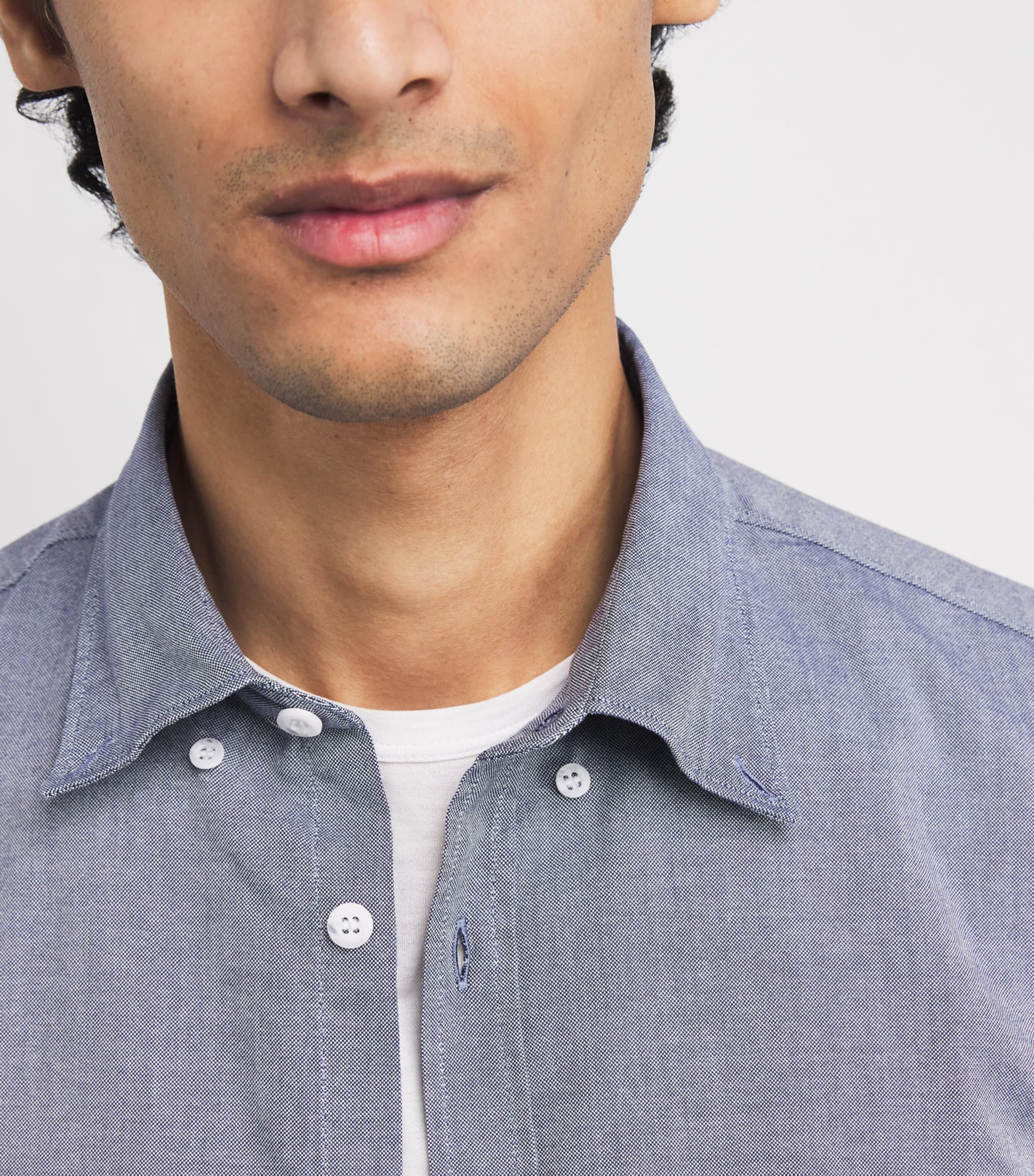 Cotton Oxford Shirt BUNU D BLUE OXFORD Image 6