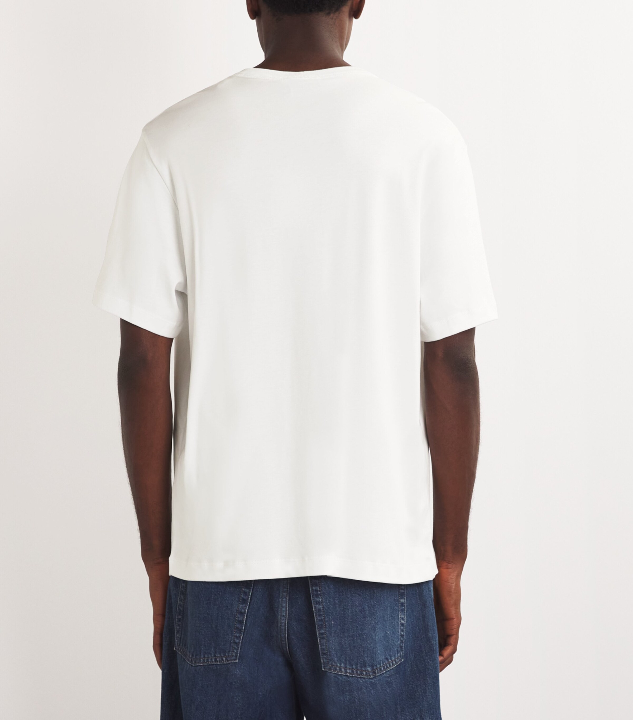 Helmut Lang Mens Embroidered Logo T-Shirt White Image 4