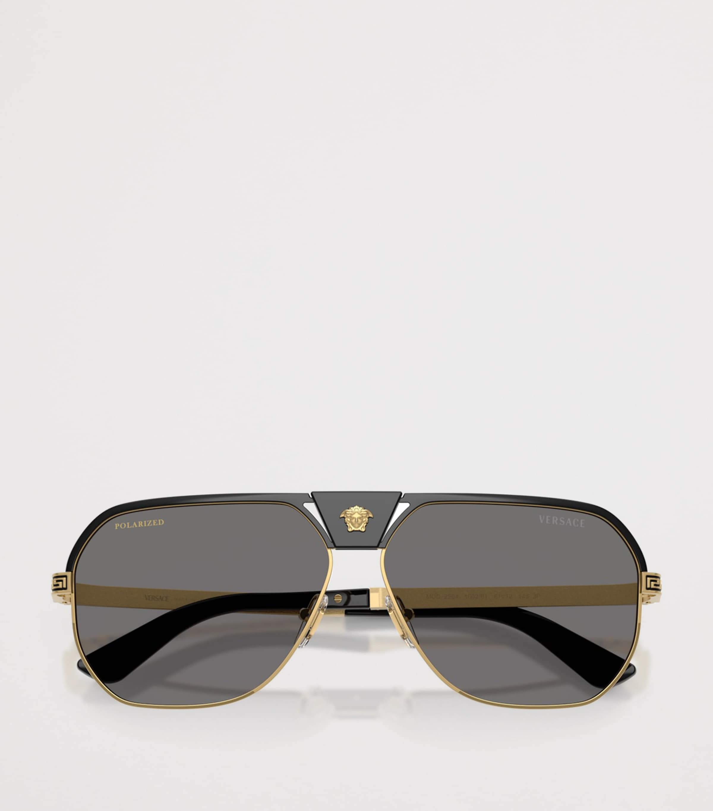 Versace Metal VE2294 Aviator Sunglasses Black Image 5