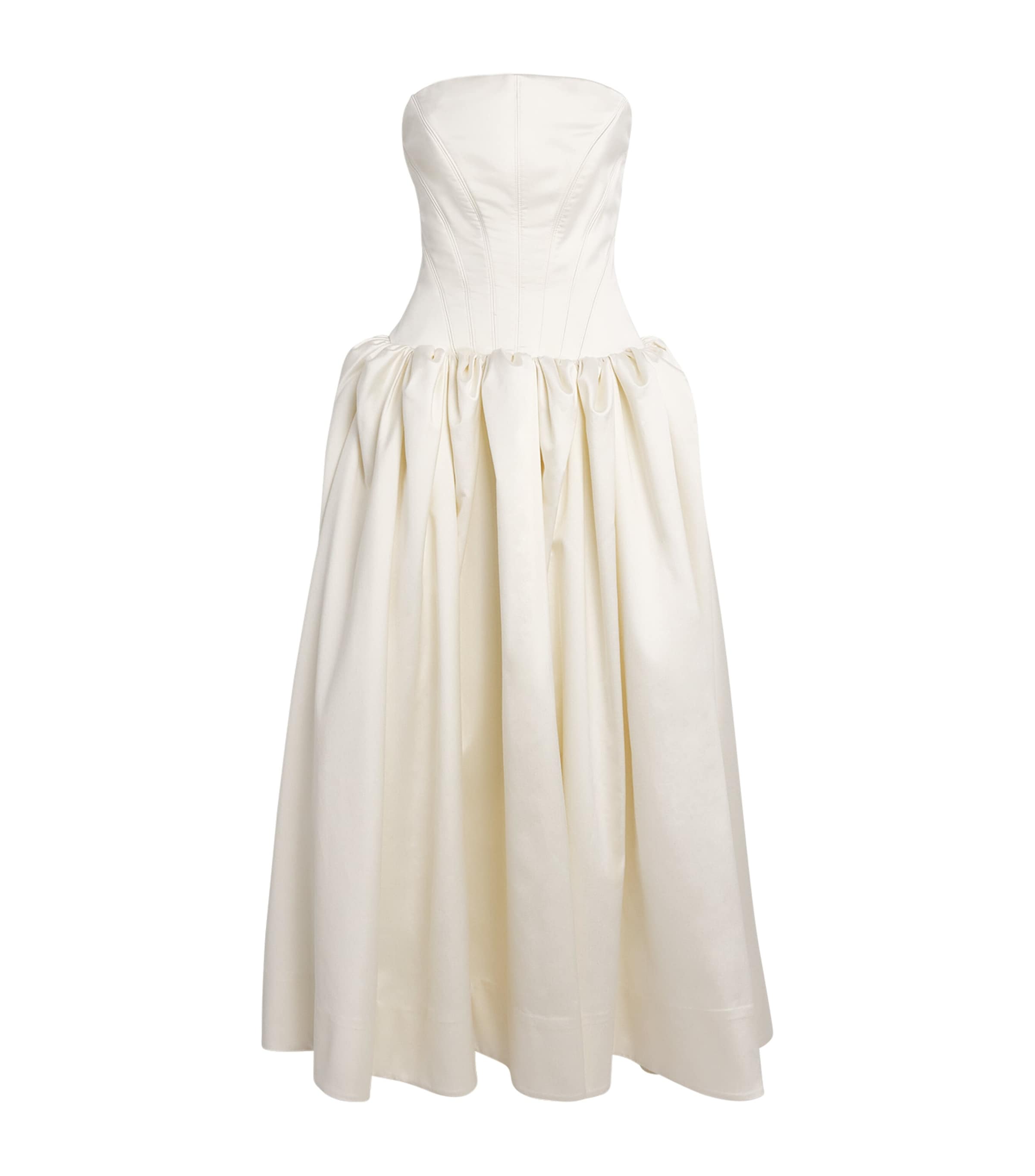 Rachel Gilbert Silk-wool Kenny Gown In White