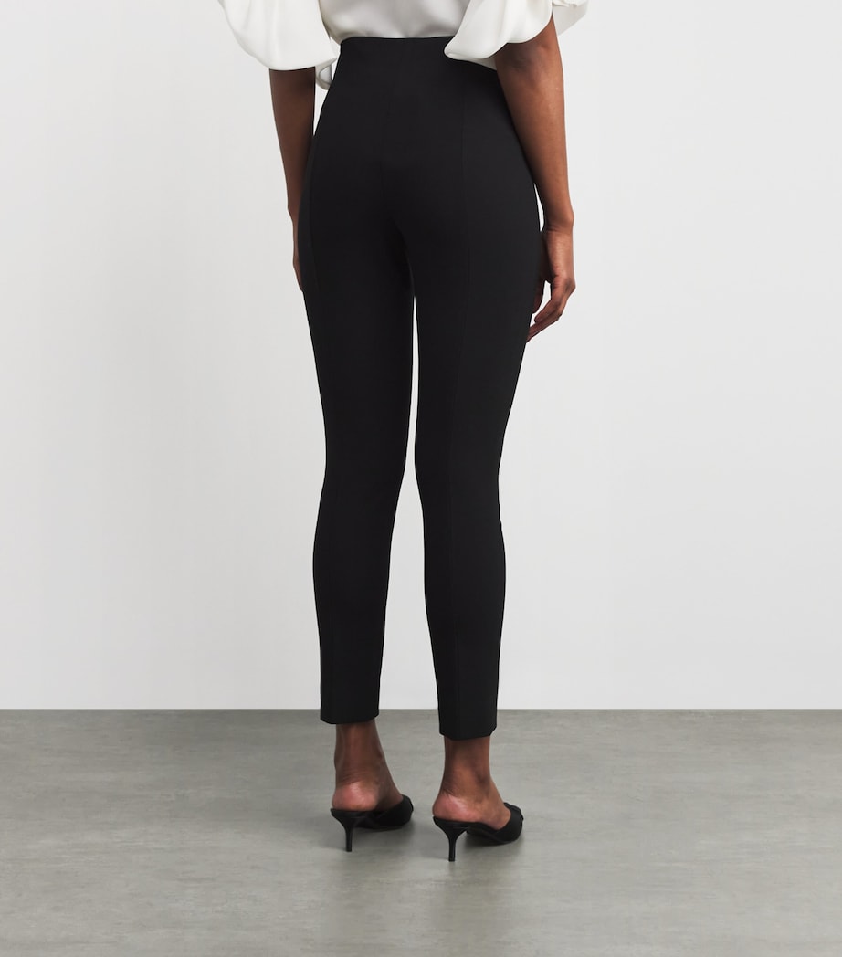 Stretch-Virgin Wool Emilie Trousers 001 BLACK Image 4