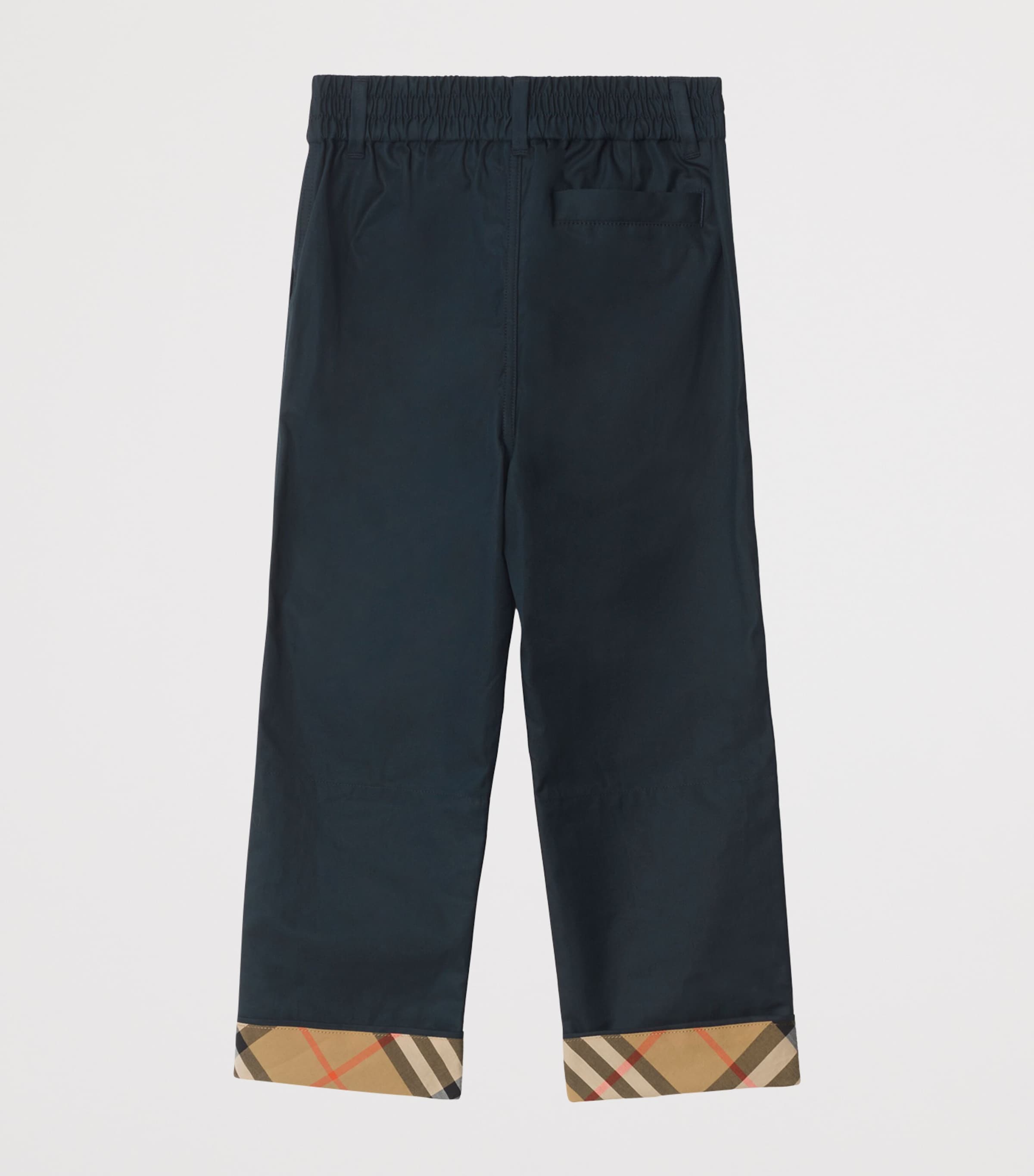 Cotton Turn-Up Trousers (3-12 Years) NAVY BLACK Image 2