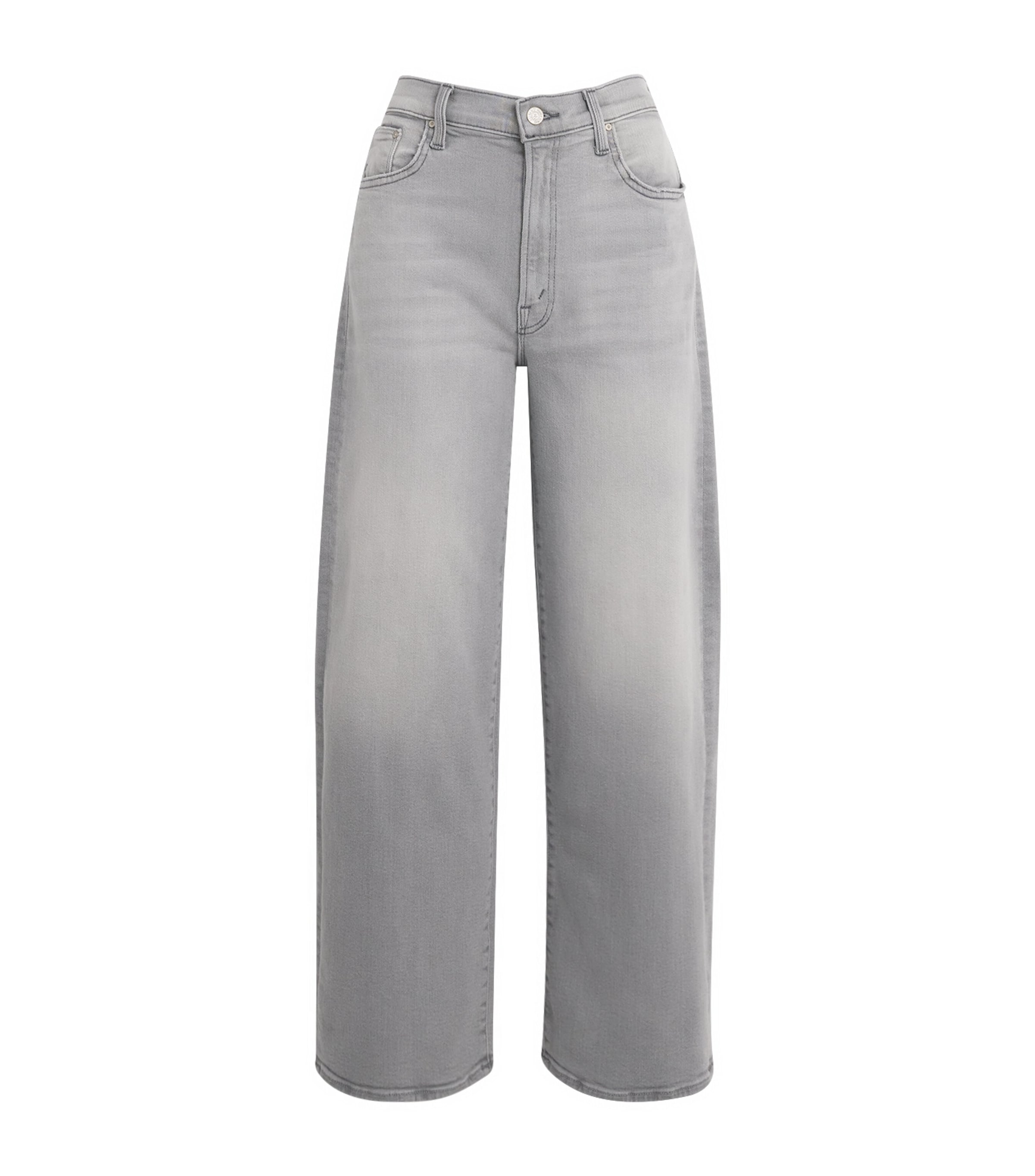 MOTHER Womens The Dodger Flood Wide-Leg Jeans Noted Image 1