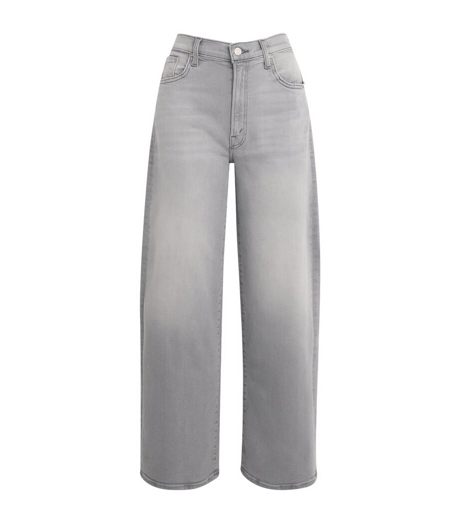 MOTHER Womens The Dodger Flood Wide-Leg Jeans Noted Image 1