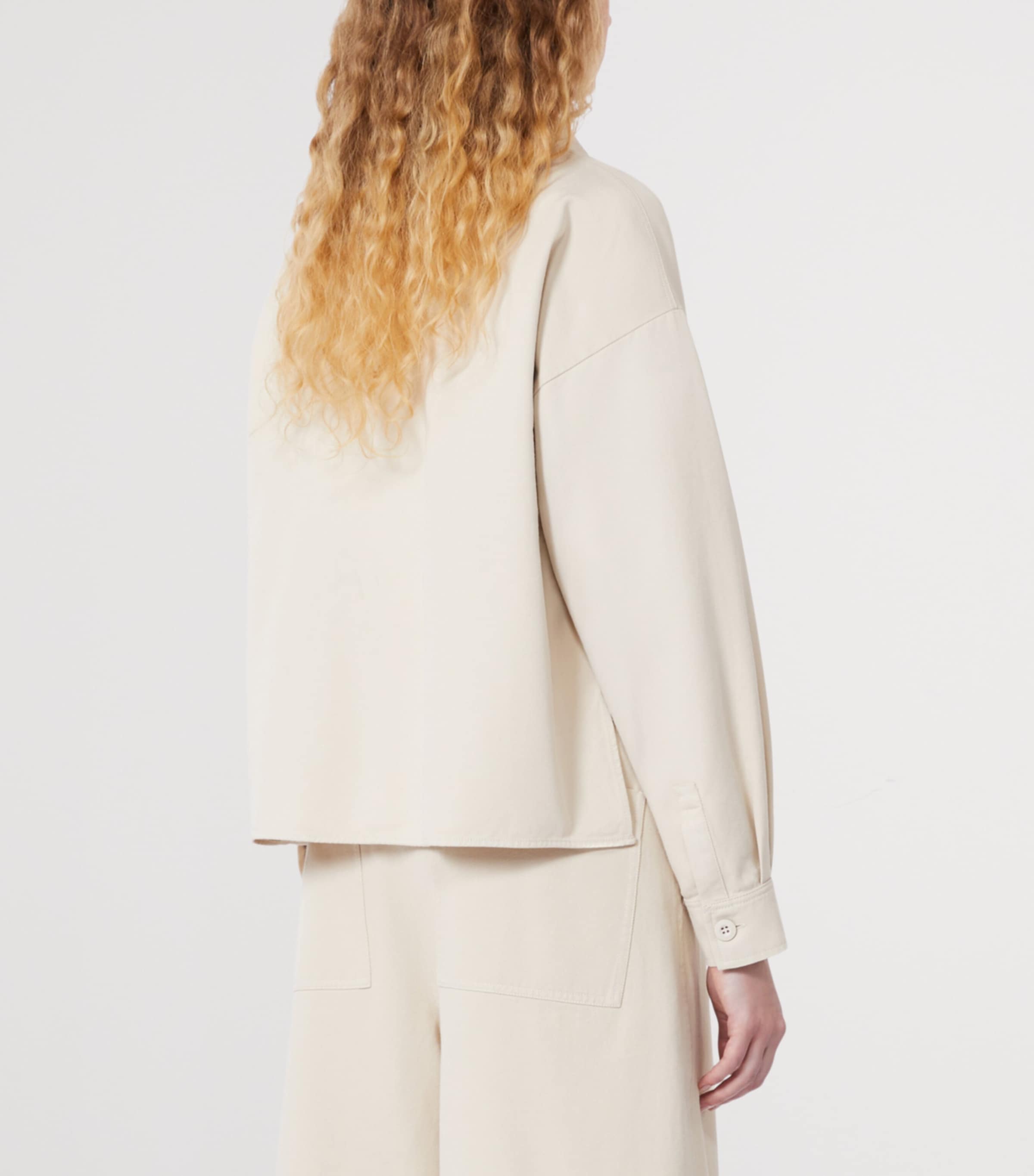 Cotton Drill Shirt SAND Image 3