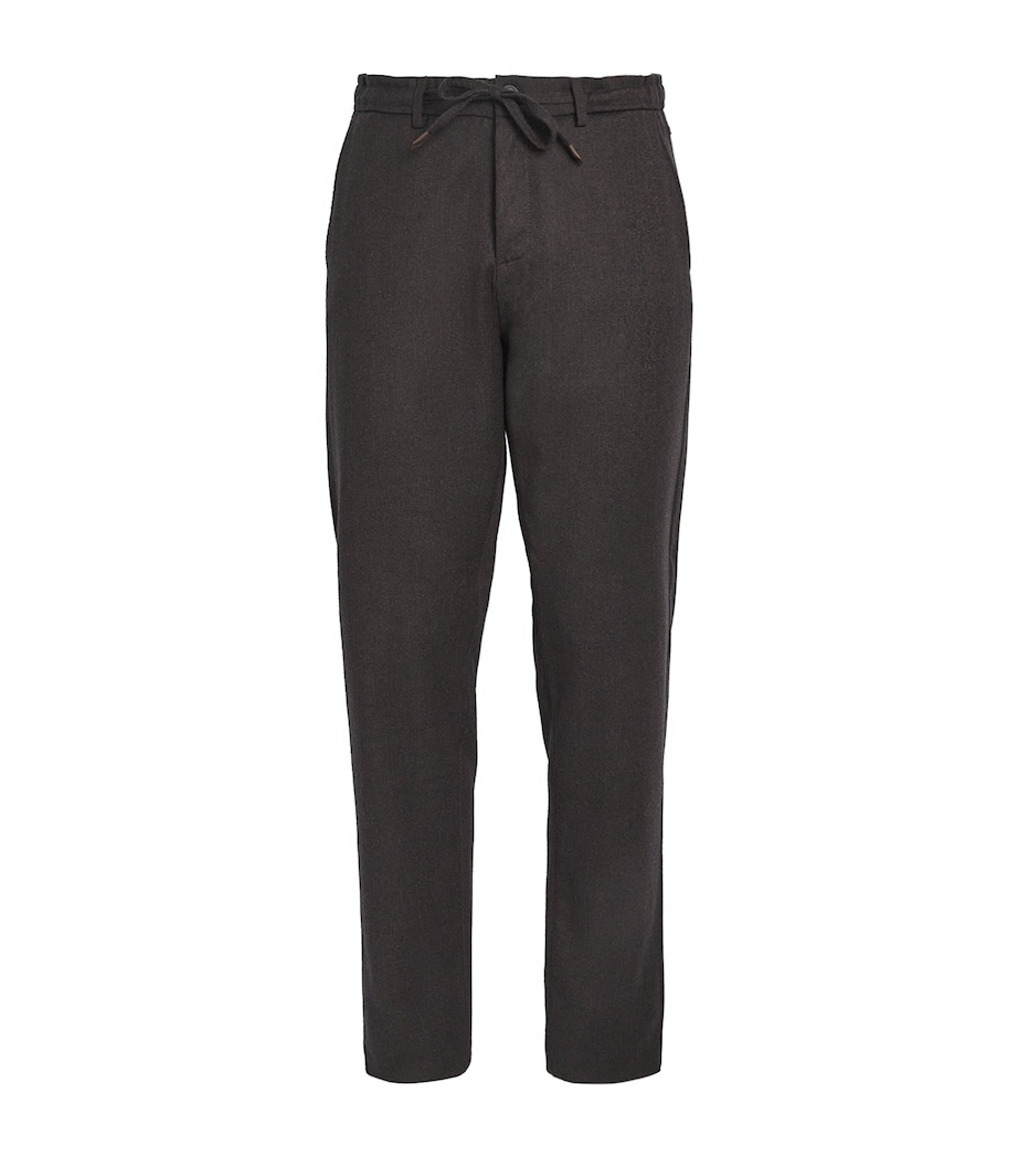 Wool Drawstring Straight Trousers 501 Image 1