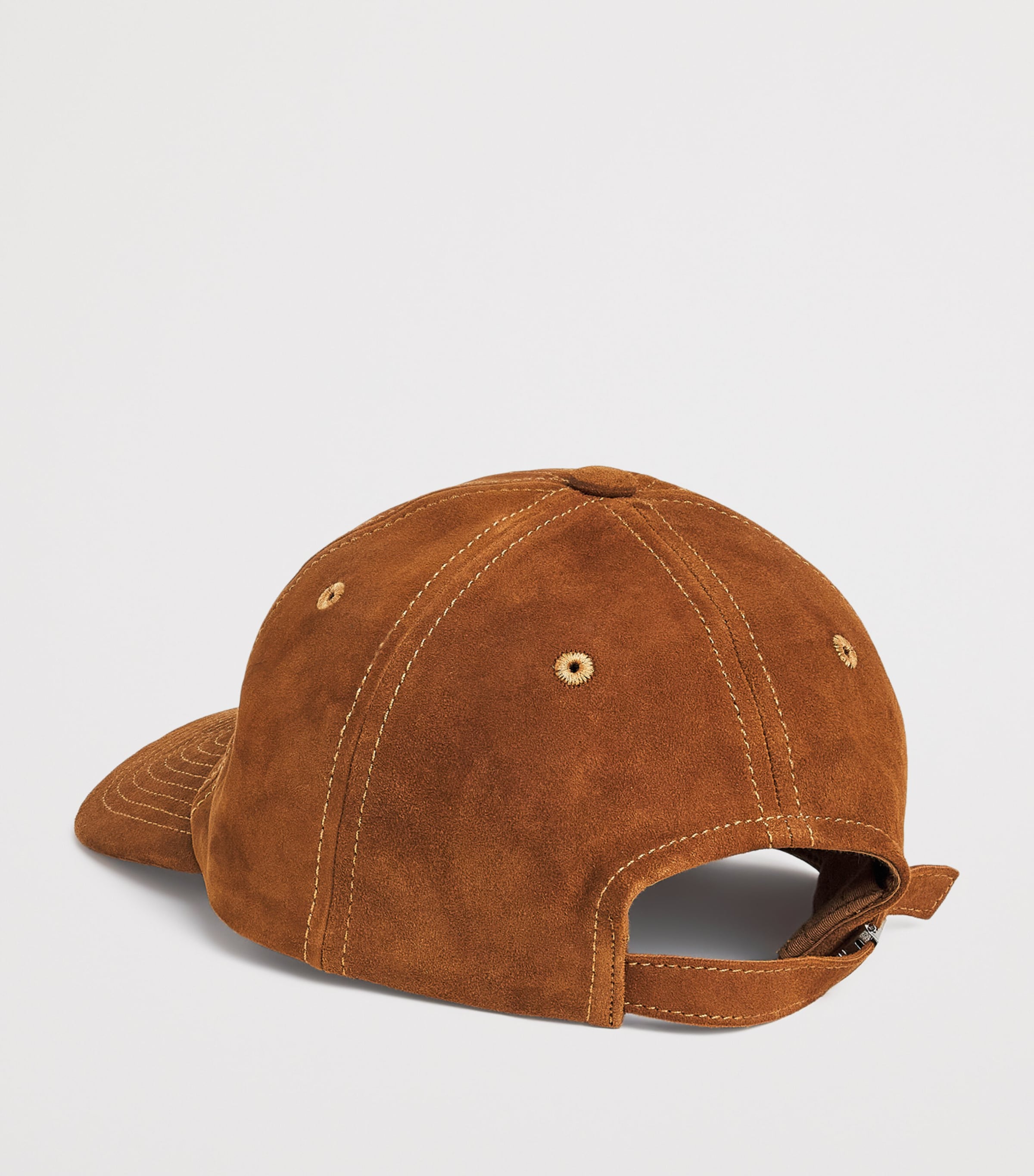 Suede Logo Baseball Cap BROWN Image 2