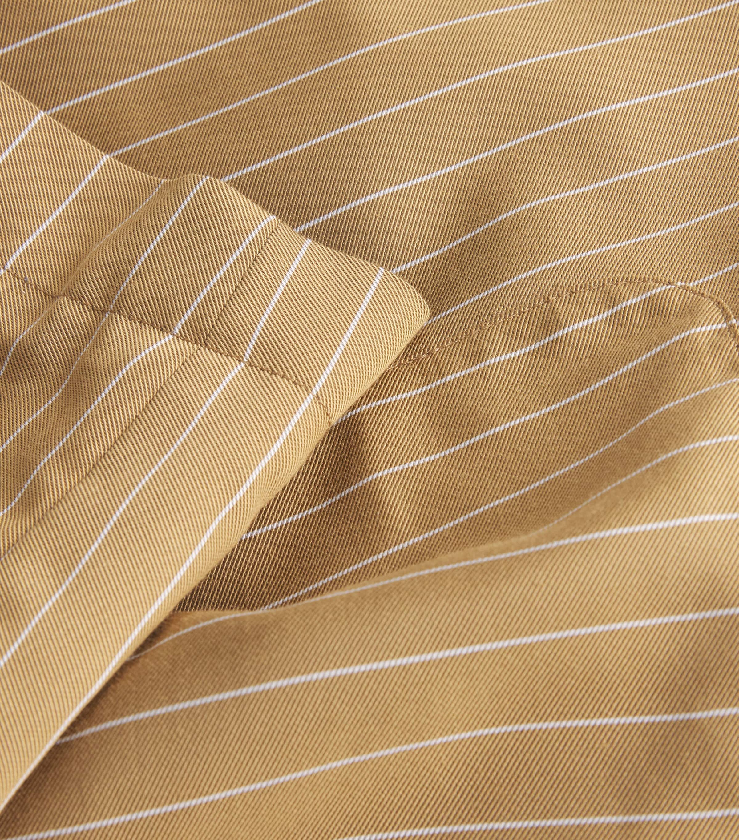 Pinstripe Single-Breasted Blazer OCHRE Image 5