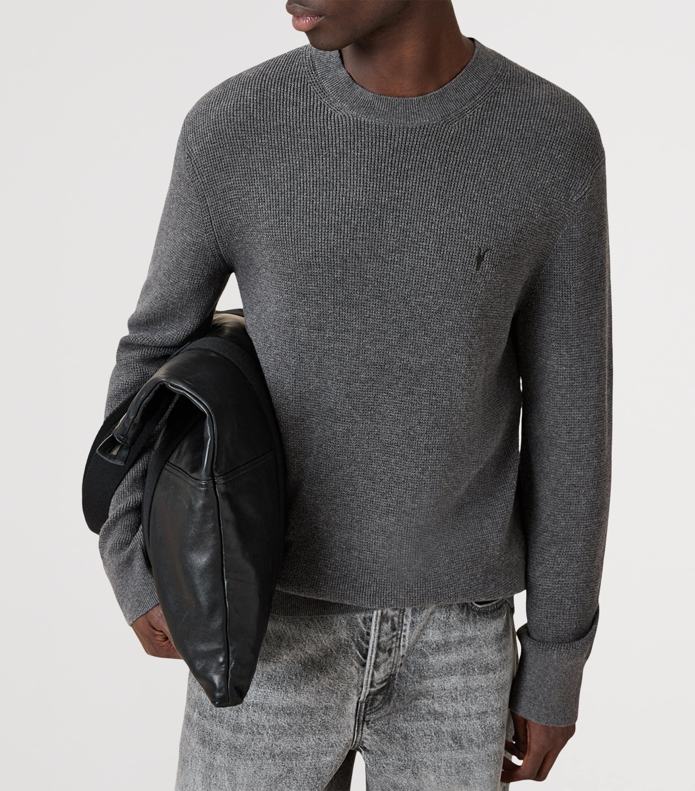 Organic Cotton-Wool Aspen Sweater MONUMENT GREY Image 6