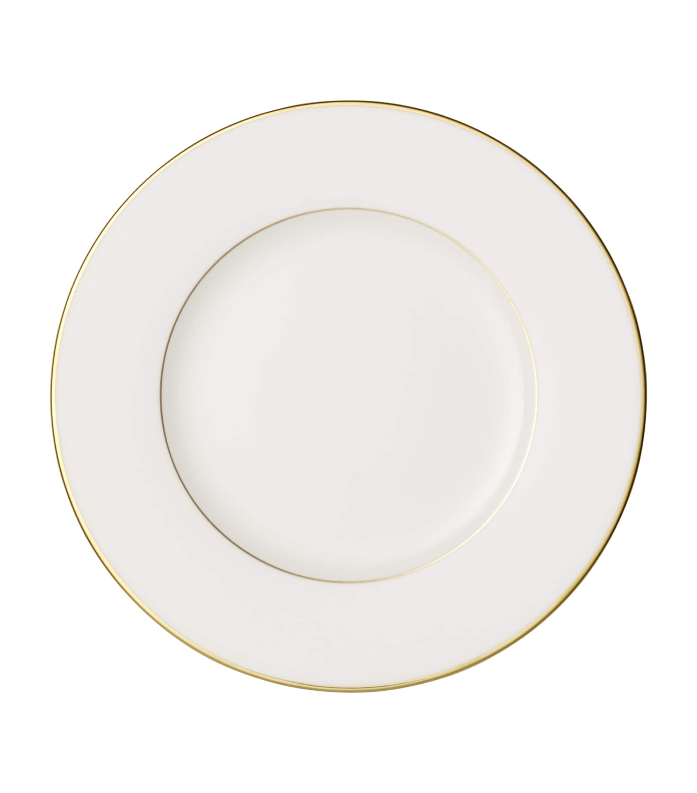 Villeroy & Boch Anmut Gold Salad Plate In White