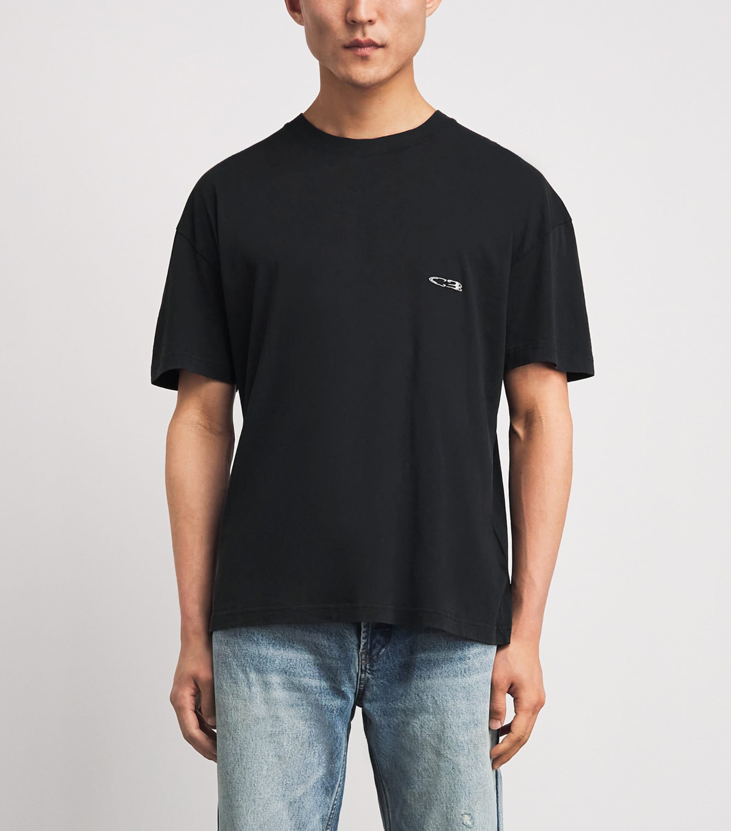 Cole Buxton Mens Cotton Surf T-Shirt Vintage Black Image 4