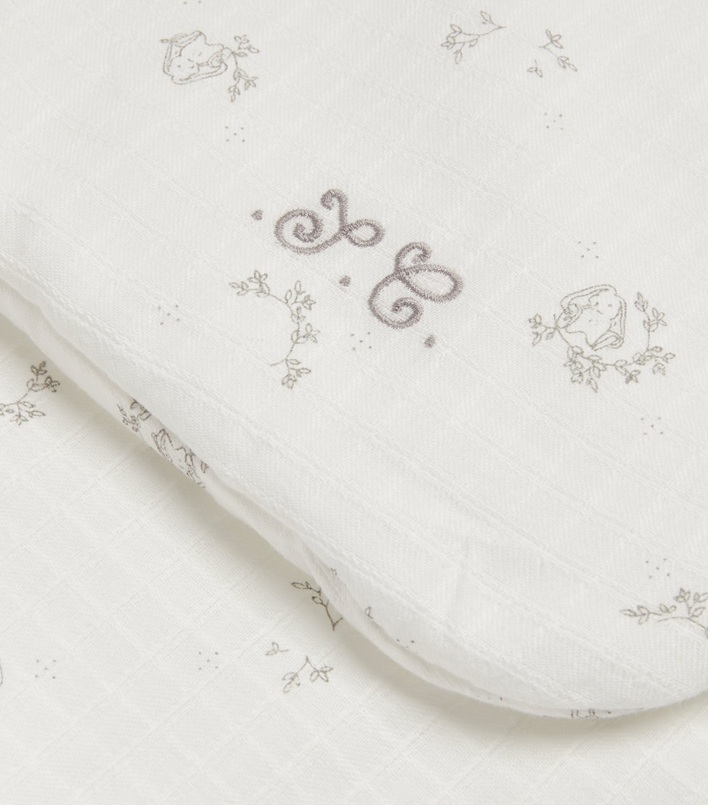 Cotton Petit Augustin Blanket (80cm x 100cm) 11 - ÉCRU / IVORY Image 2