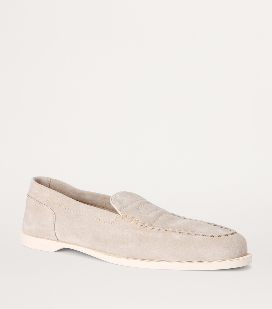 Suede Pace Loafers BEIGE Image 3