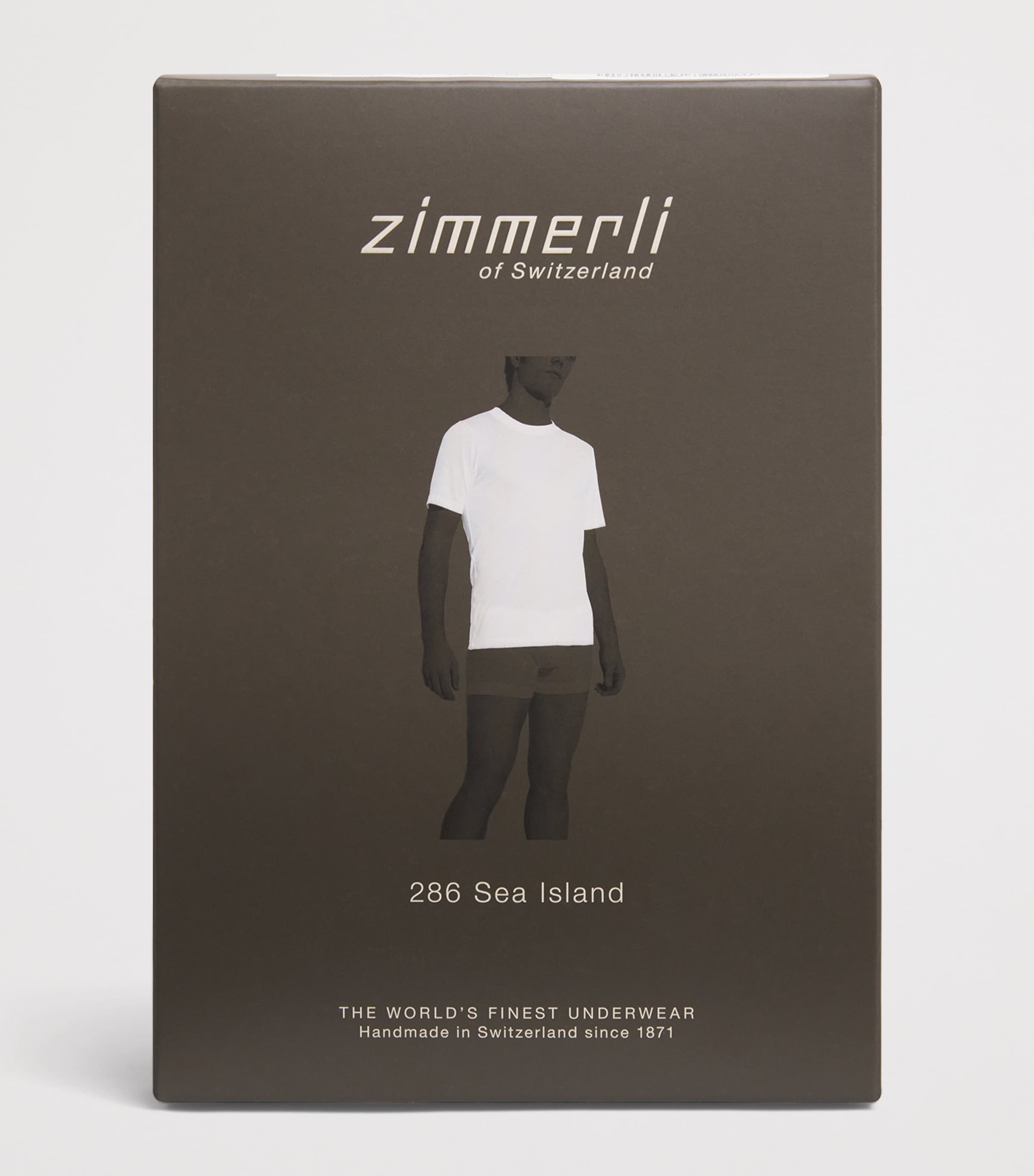 Zimmerli Mens 286 Sea Island T-Shirt Blue Horizon Image 5