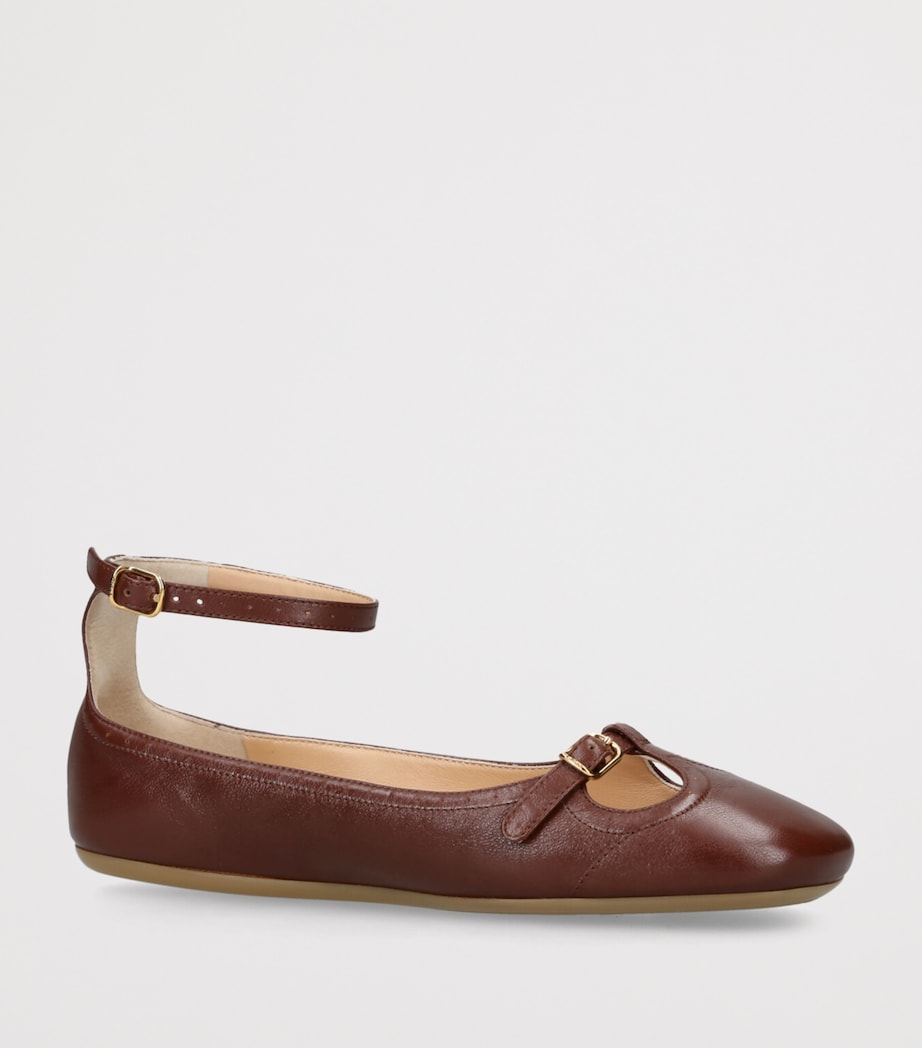 Leather Misty Ballet Flats RUST Image 3