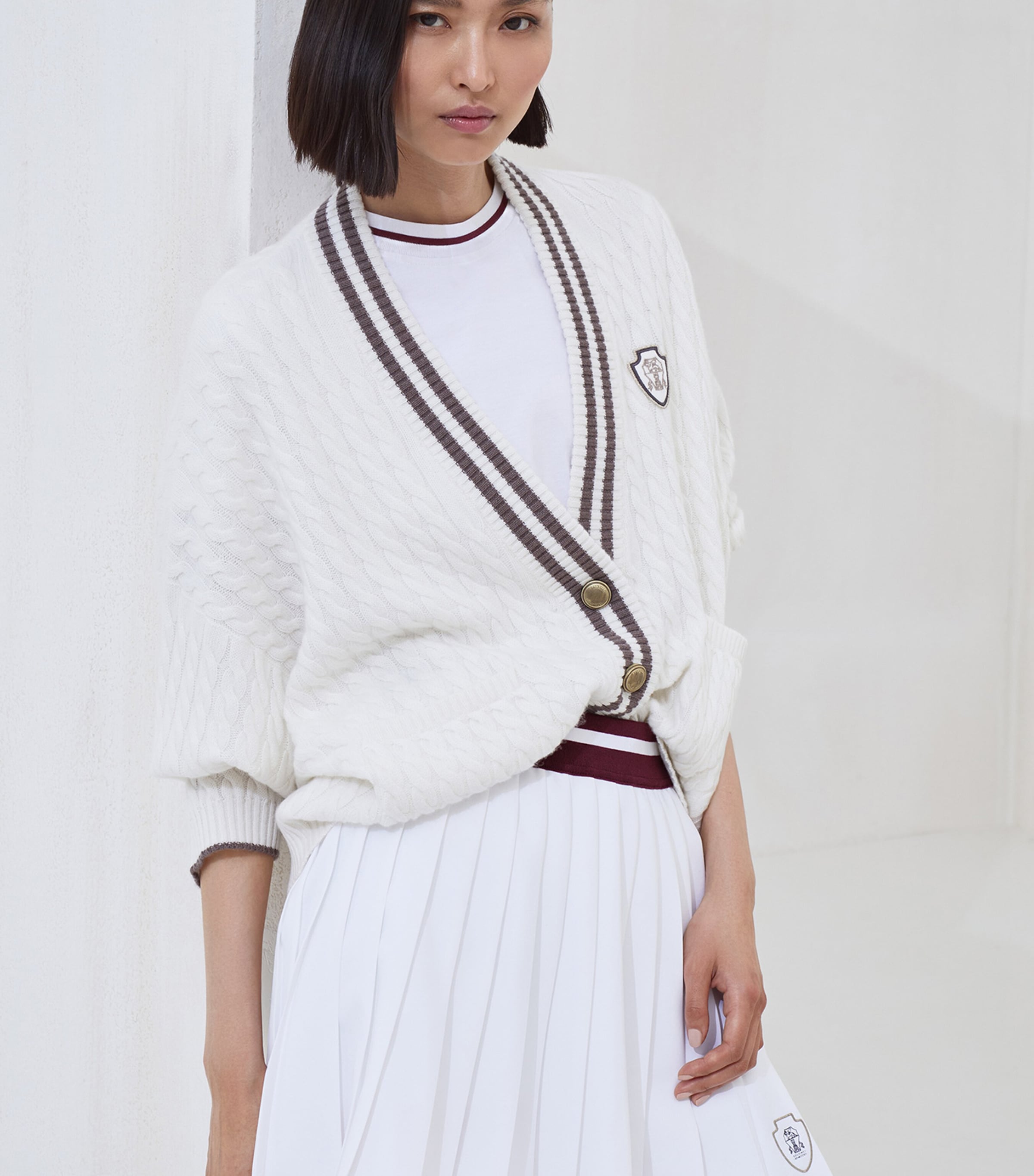 Cashmere V-Neck Cardigan CXJ82 Image 4