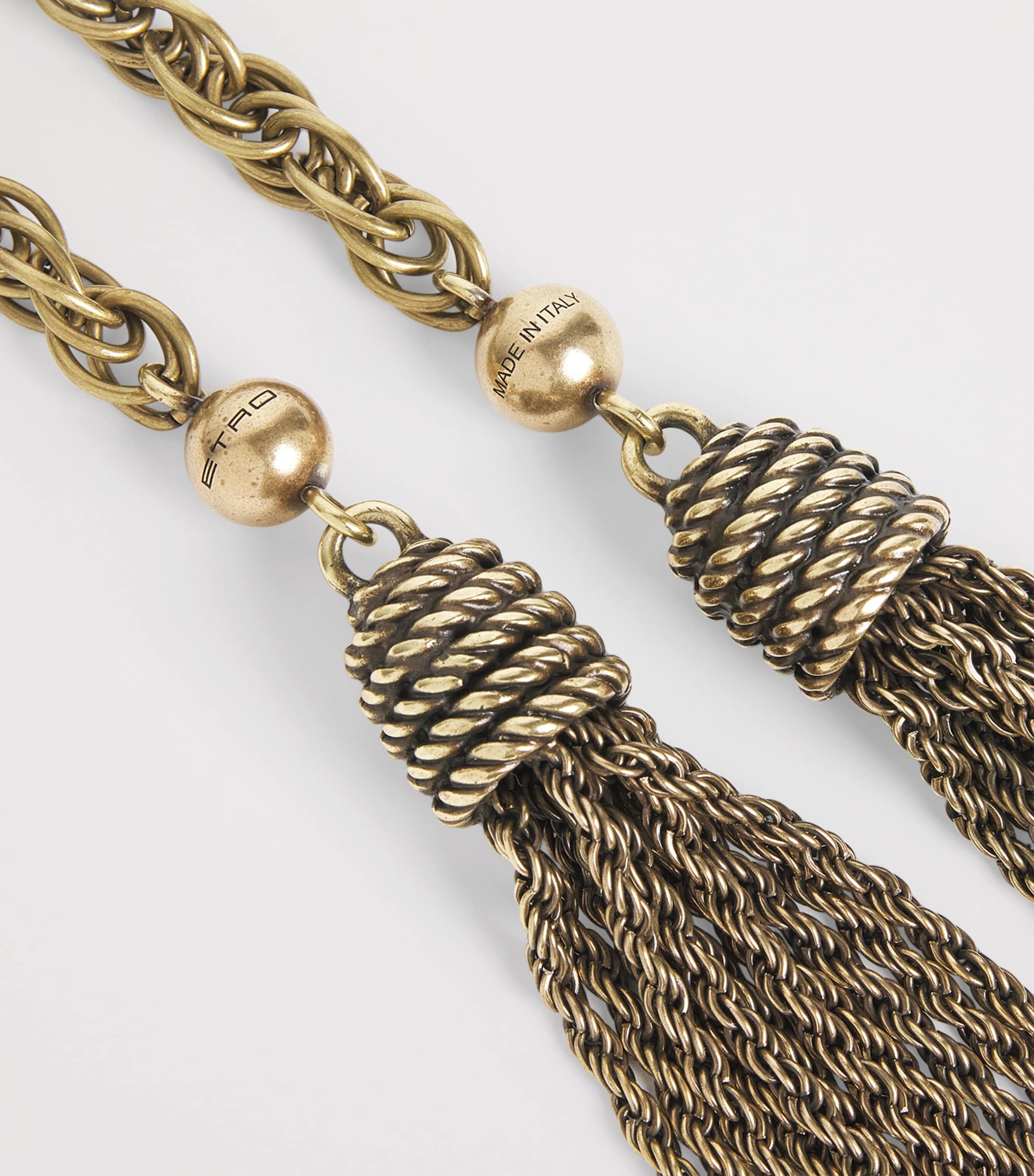 Etro Metal Tasselled Belt Brass Image 5