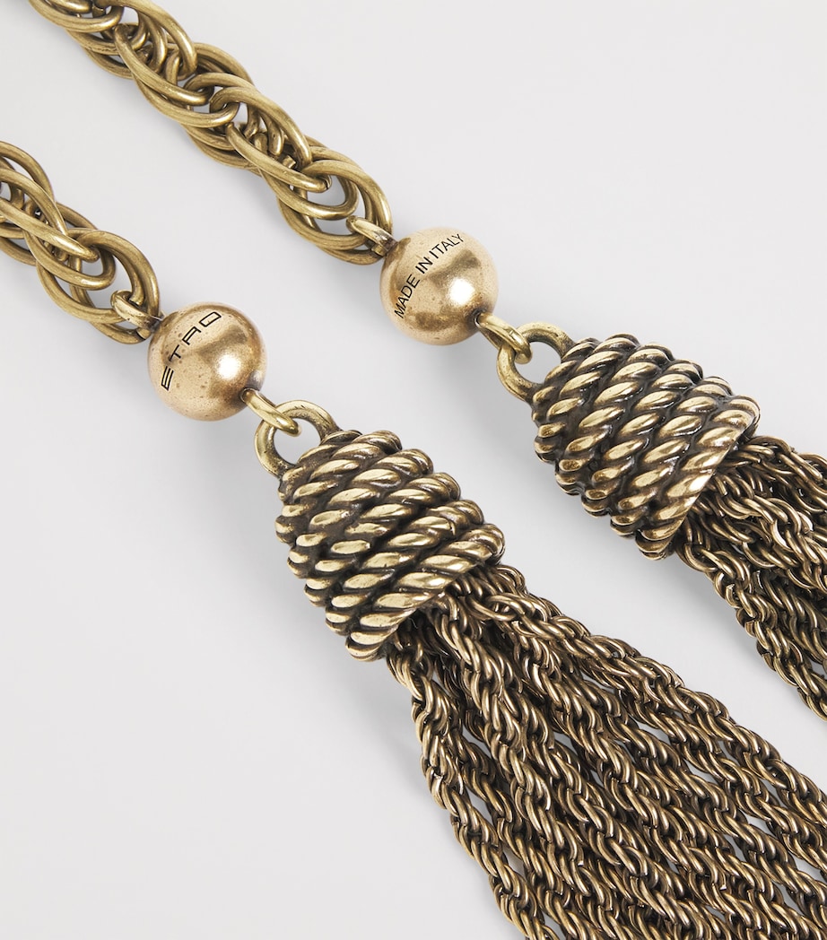 Etro Metal Tasselled Belt Brass Image 5