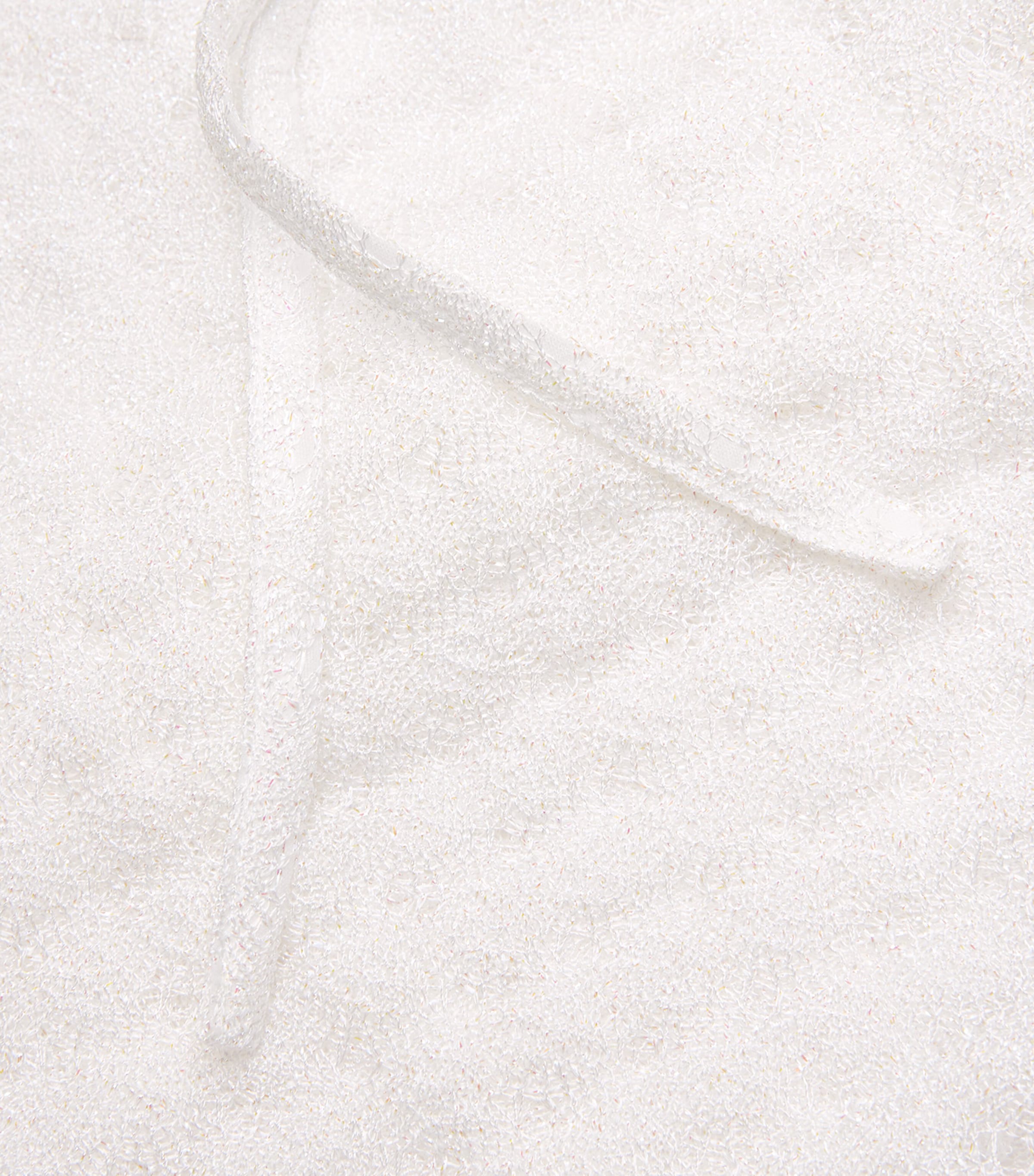 Metallic Tie Mini Skirt S01JWWHITE Image 5