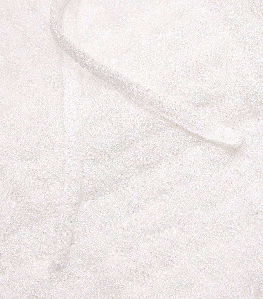 Metallic Tie Mini Skirt S01JWWHITE Image 5