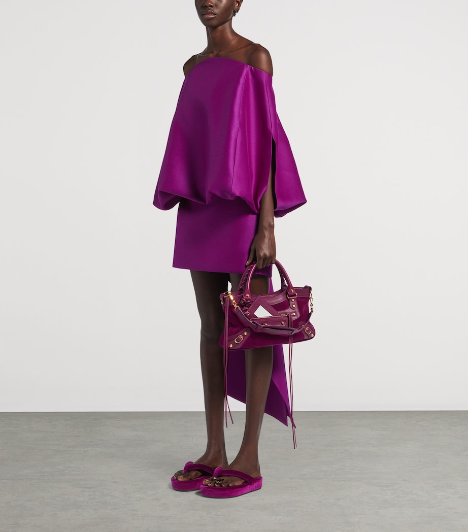 Balenciaga Velvet Jet Lag Flatform Flip Flops Image 2