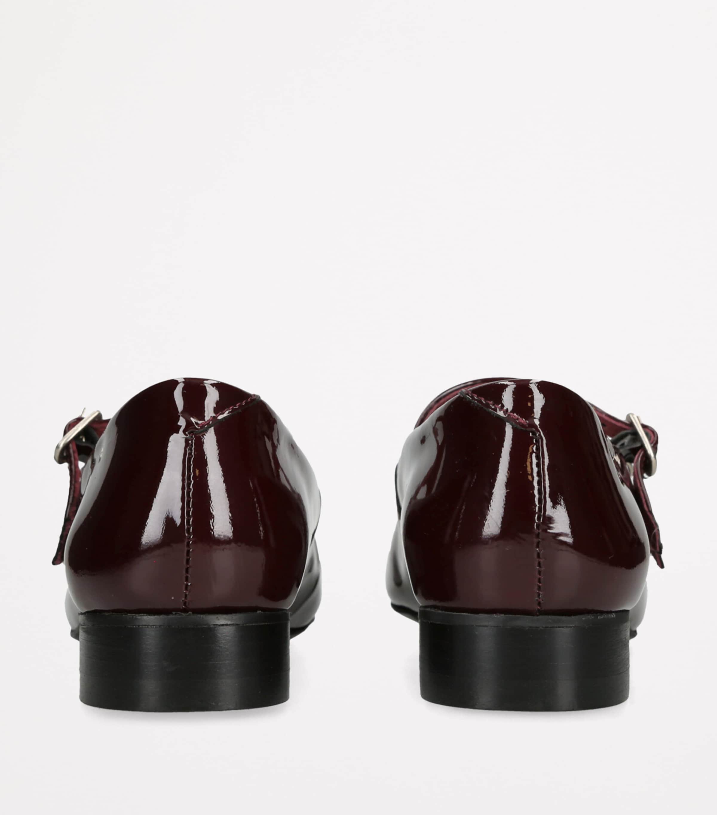 DUKE & DEXTER Patent Leather Mary Janes 25 Wine Image 2